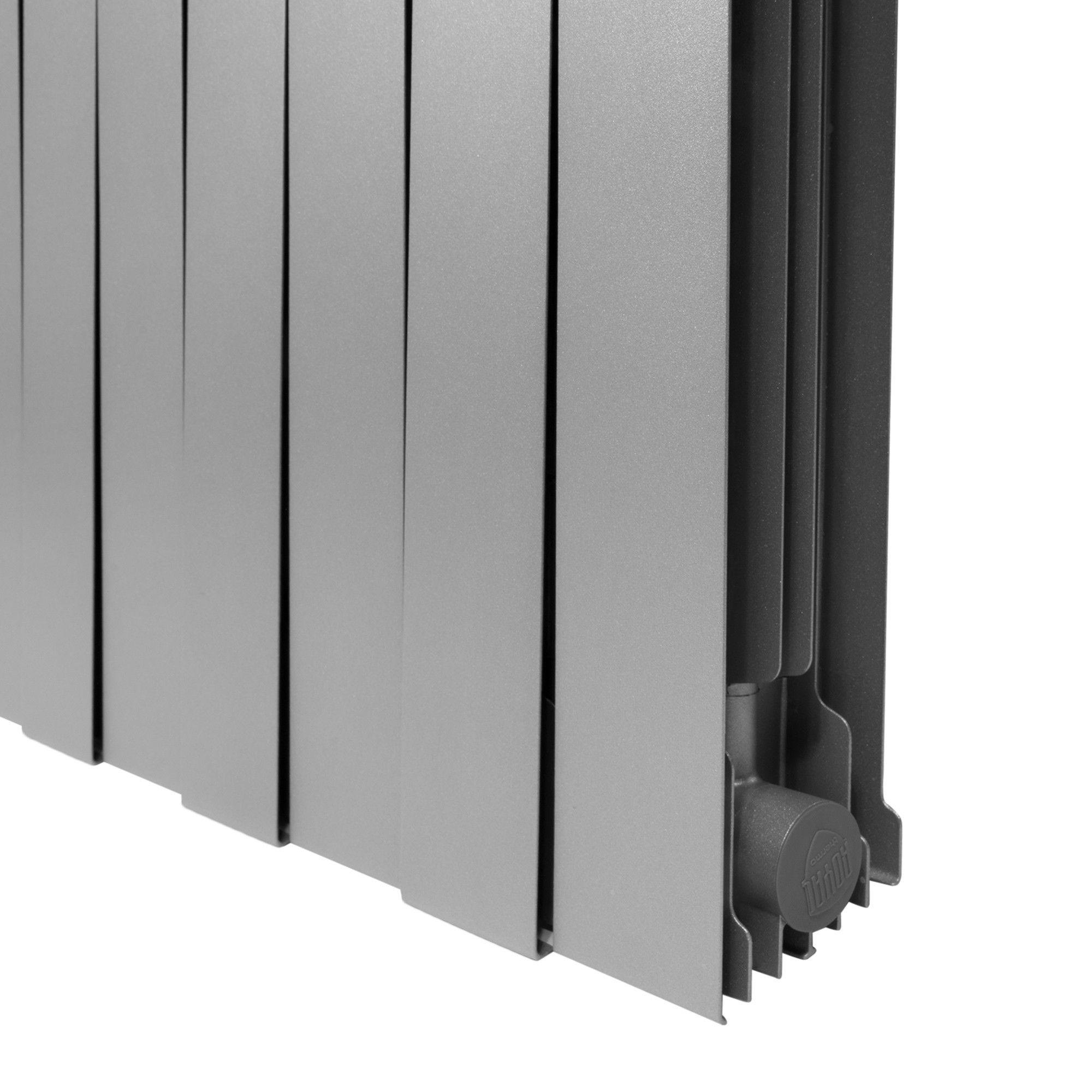Радиатор биметаллический Royal Thermo PianoForte 500 8 секций цвет Silver Satin RTPSS50008