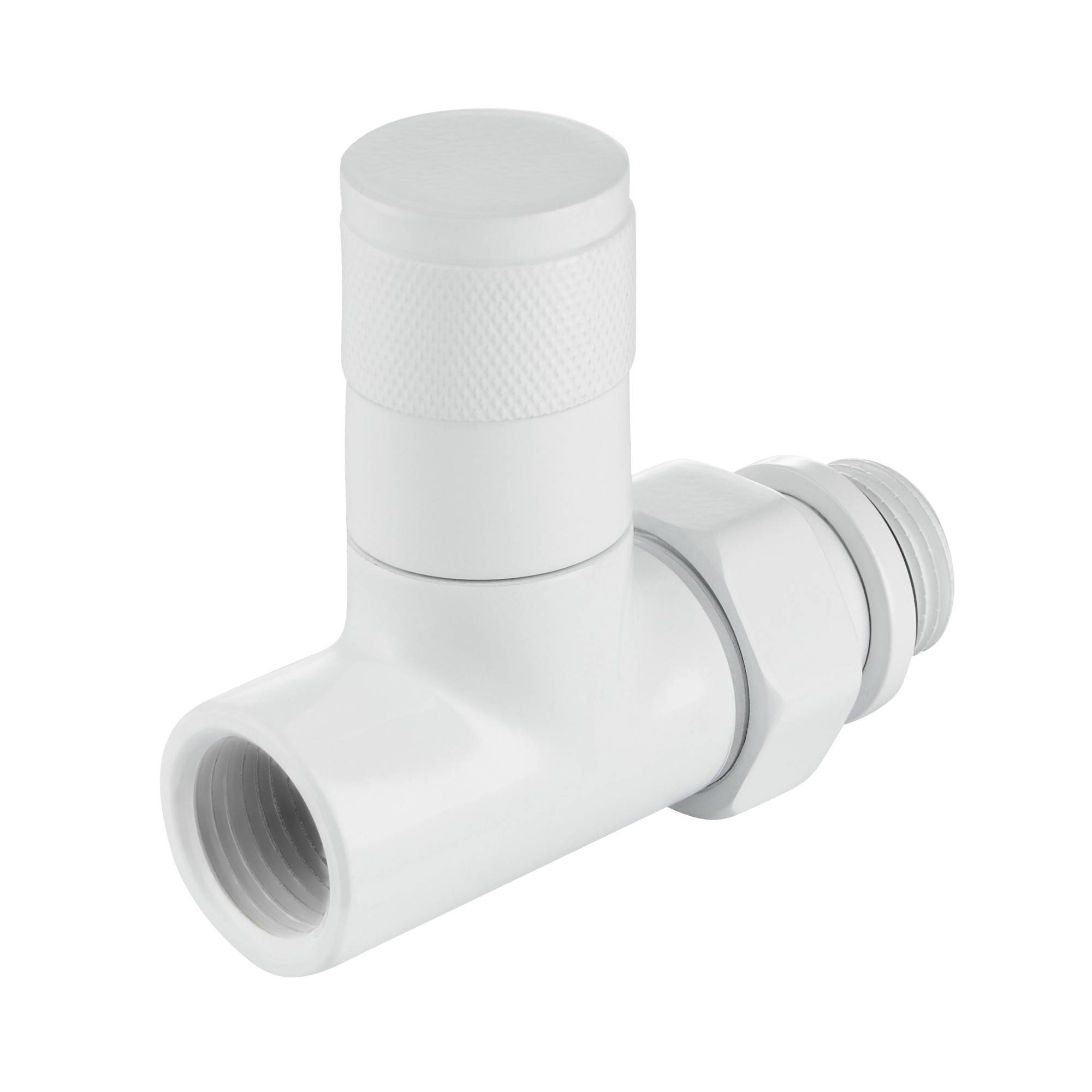 Набор дизайн-вентилей Royal Thermo PIANO прямой белый 1/2 RTE 07.007