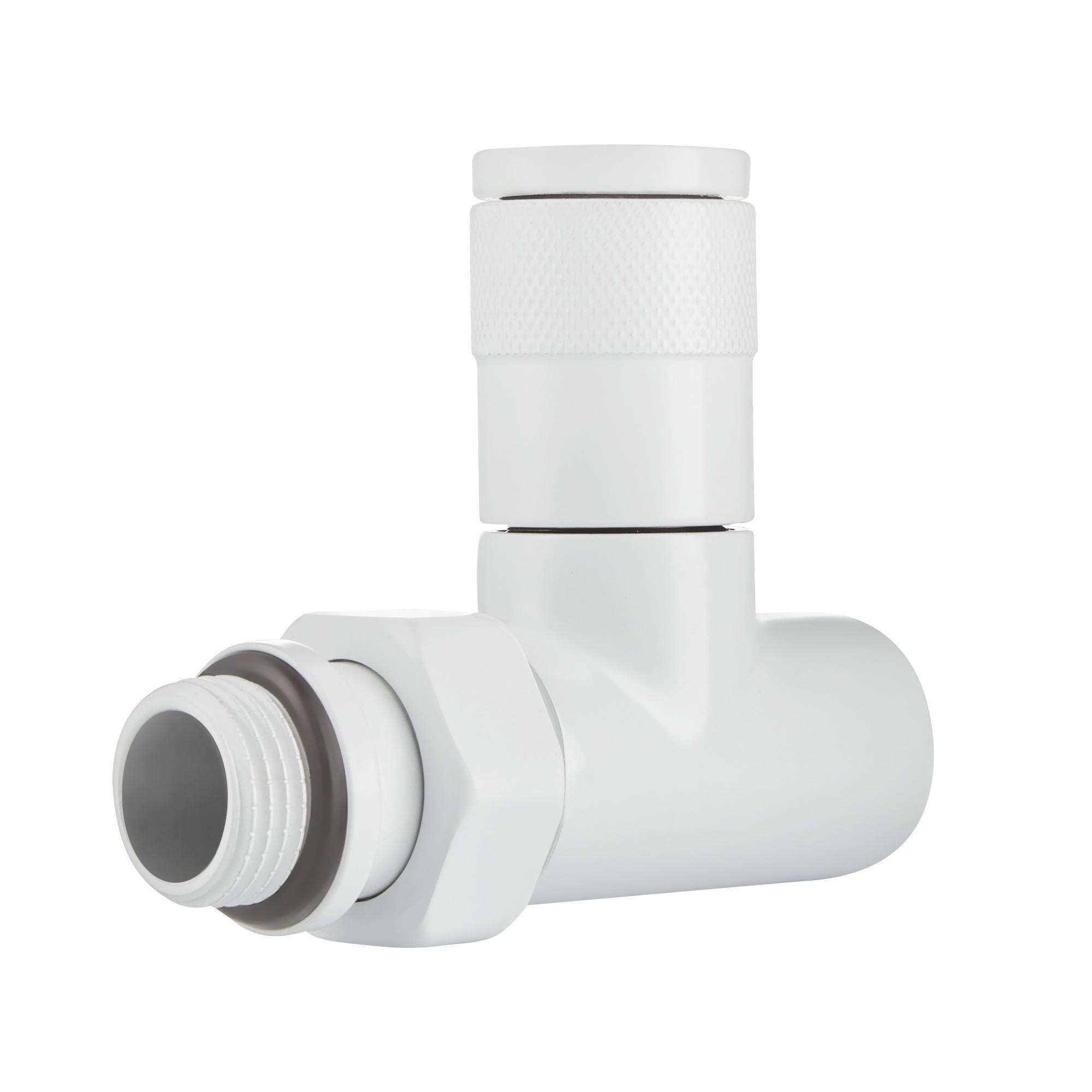 Набор дизайн-вентилей Royal Thermo PIANO прямой белый 1/2 RTE 07.007