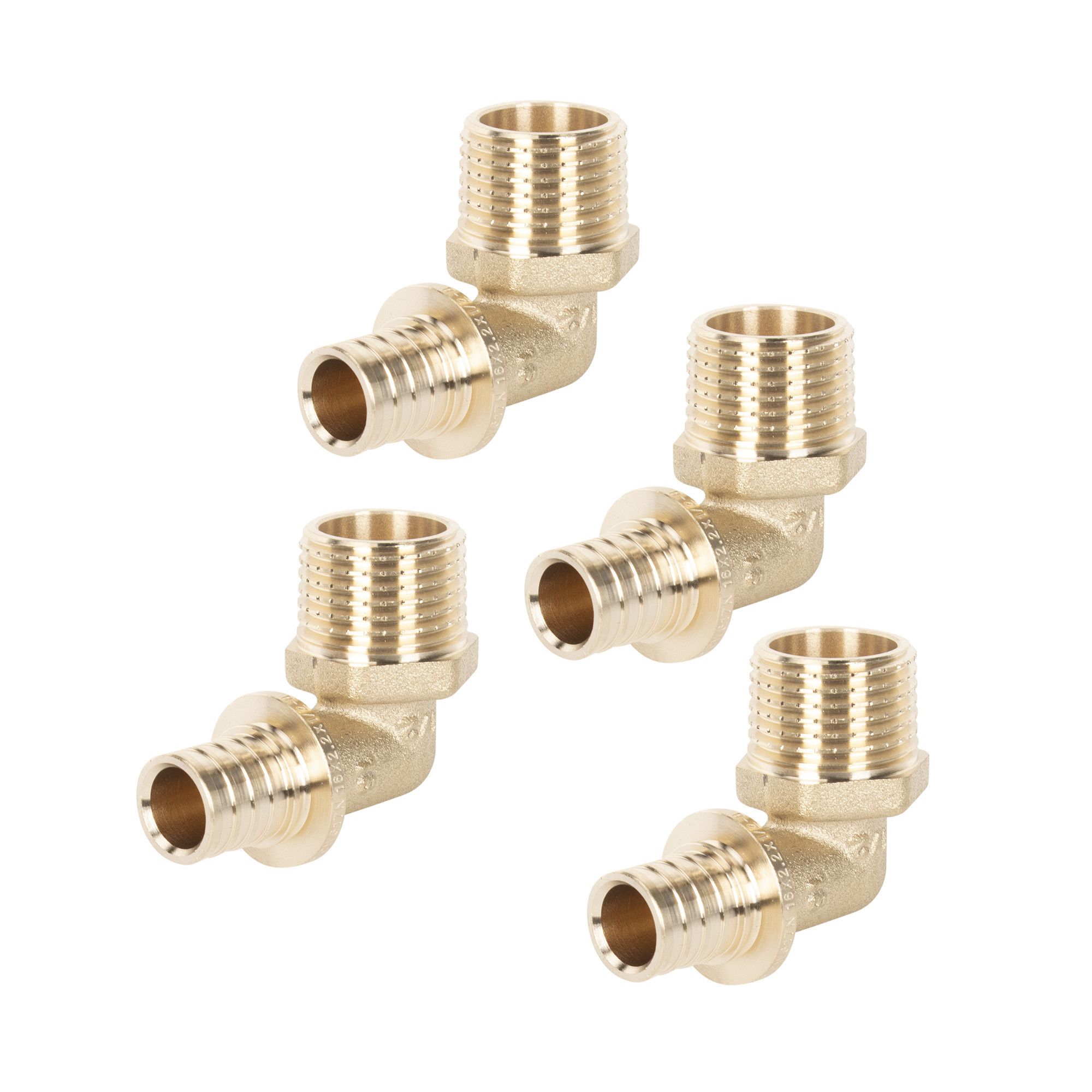 Угольник аксиальный Royal Thermo НР 16x1/2 упаковка 4 шт RTFAL1652u