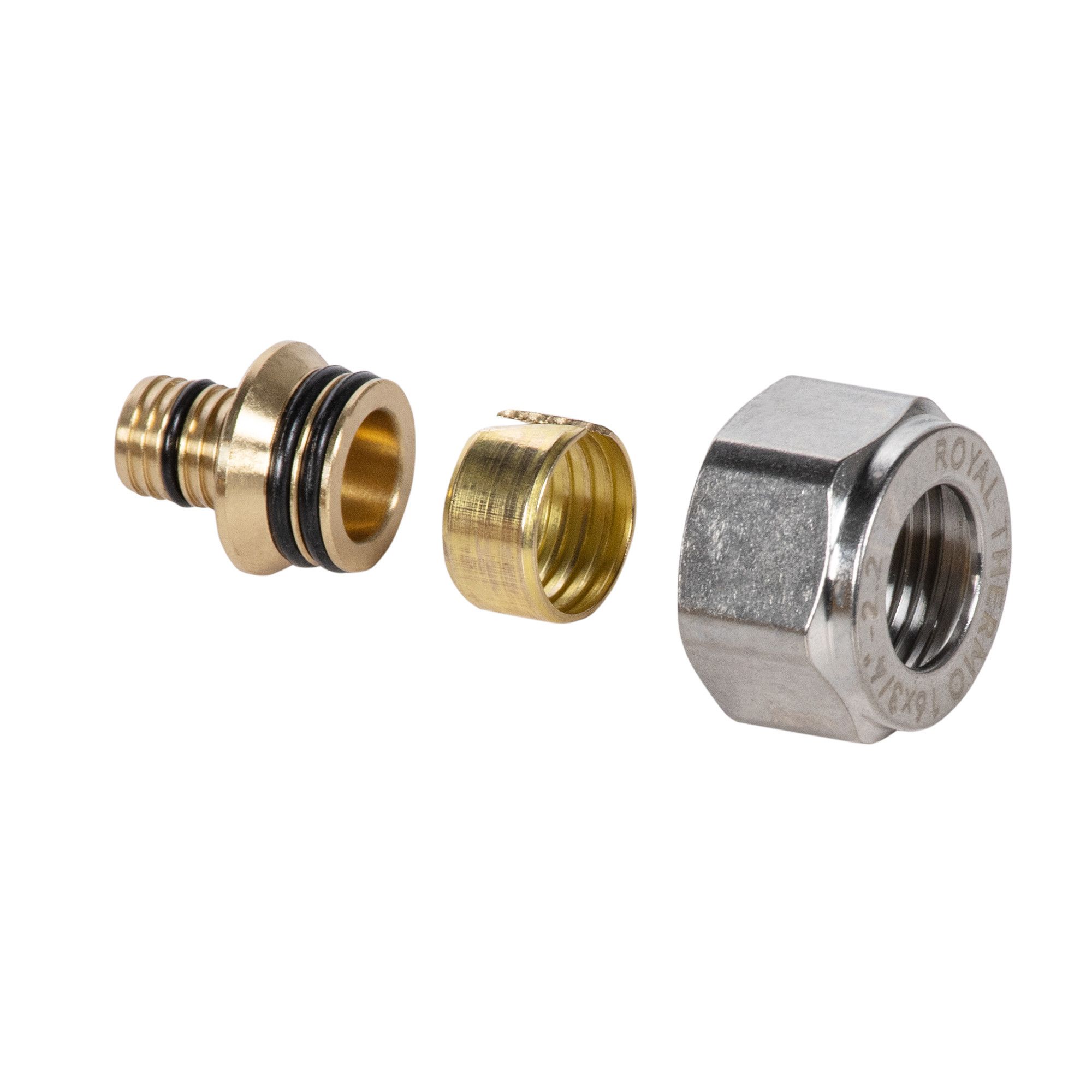 Переходники коллекторные Royal Thermo евроконус 16x2.2 мм 3/4 4 шт RTFAL1628u