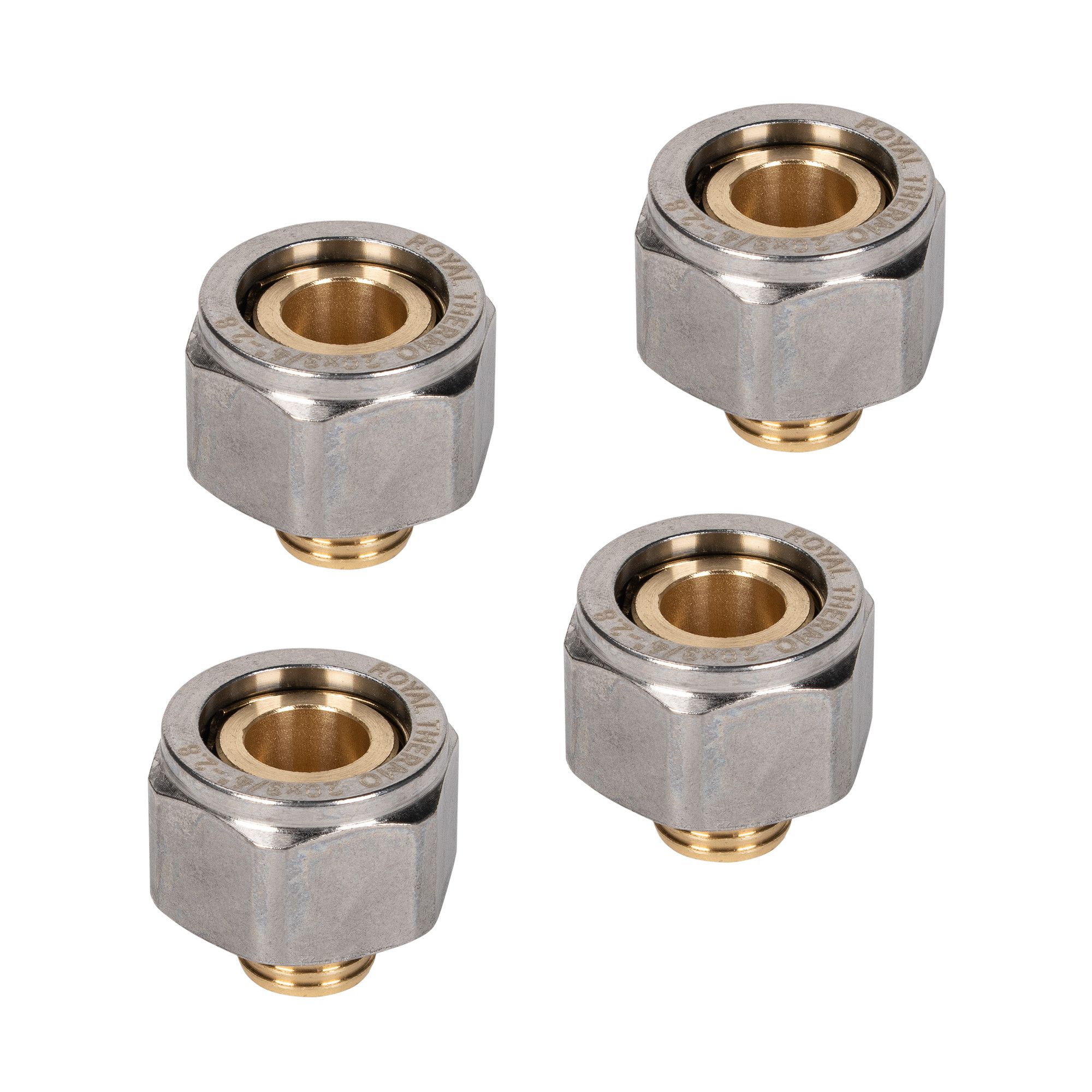 Переходники коллекторные Royal Thermo евроконус 20x2.8 мм 3/4 4 шт RTFAL1629u