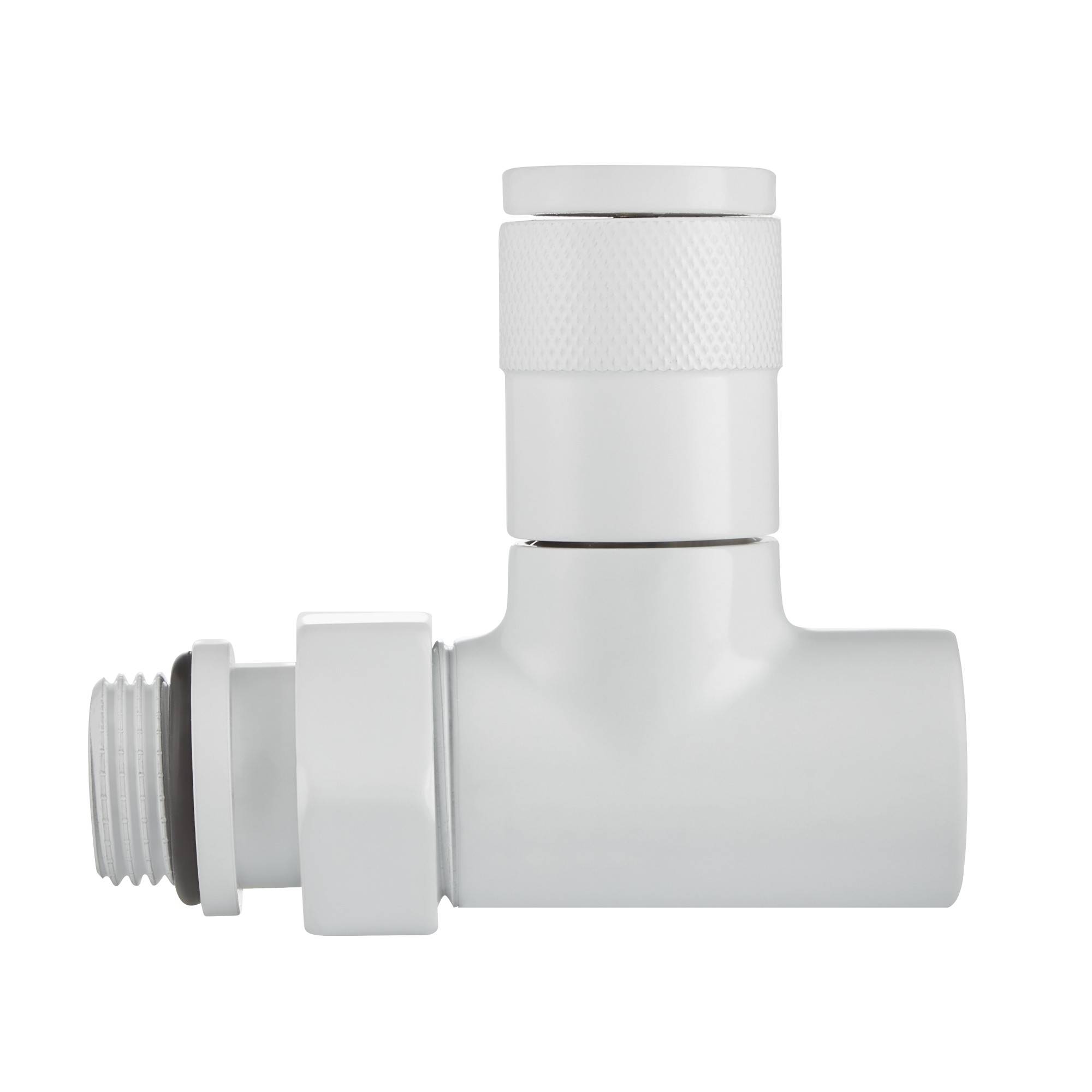 Набор дизайн-вентилей Royal Thermo PIANO прямой белый 1/2 RTE 07.007