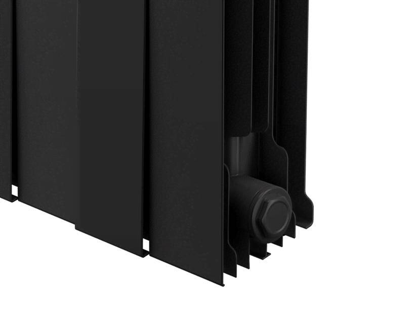 Биметаллический радиатор Royal Thermo PianoForte 300 Noir Sable 20 секций боковое подключение 1346065