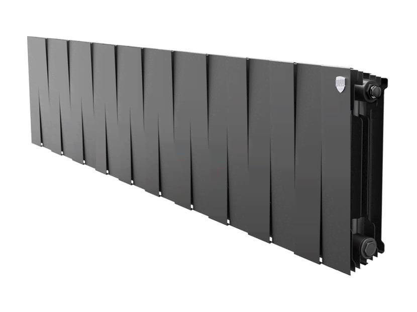 Биметаллический радиатор Royal Thermo PianoForte 300 Noir Sable 20 секций боковое подключение 1346065