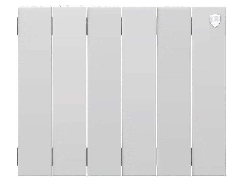 Радиатор биметаллический Royal Thermo PianoForte 300 Bianco Traffico 6 секций боковое подключение RAL 9016 НС-1346051