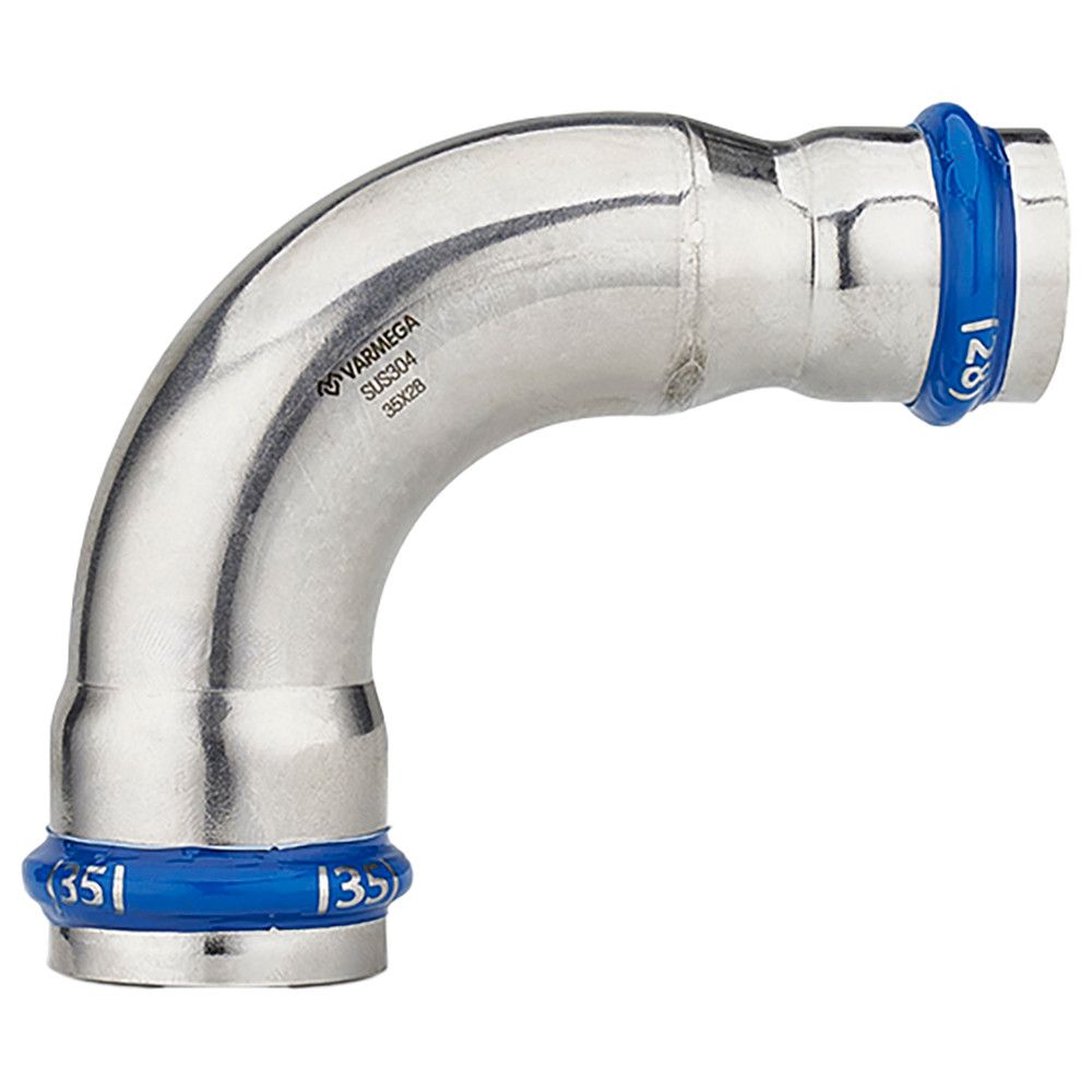 Угольник переходной VARMEGA Inox Press 90° 35x28 мм VM727003528