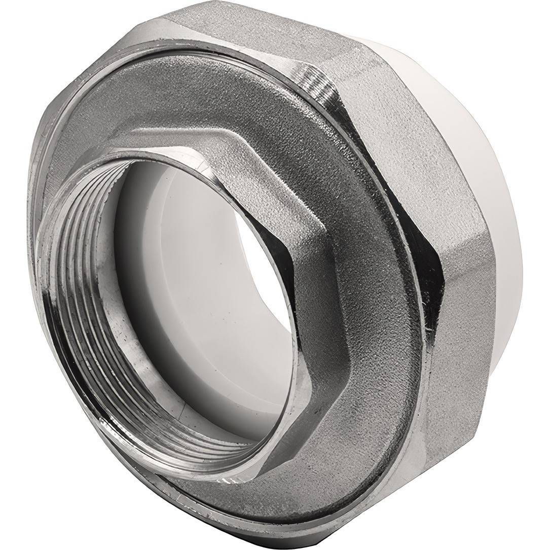 Муфта комбинированная разъемная THERMOLIGHT PP-R ВР 63х2 белая НС-1620527