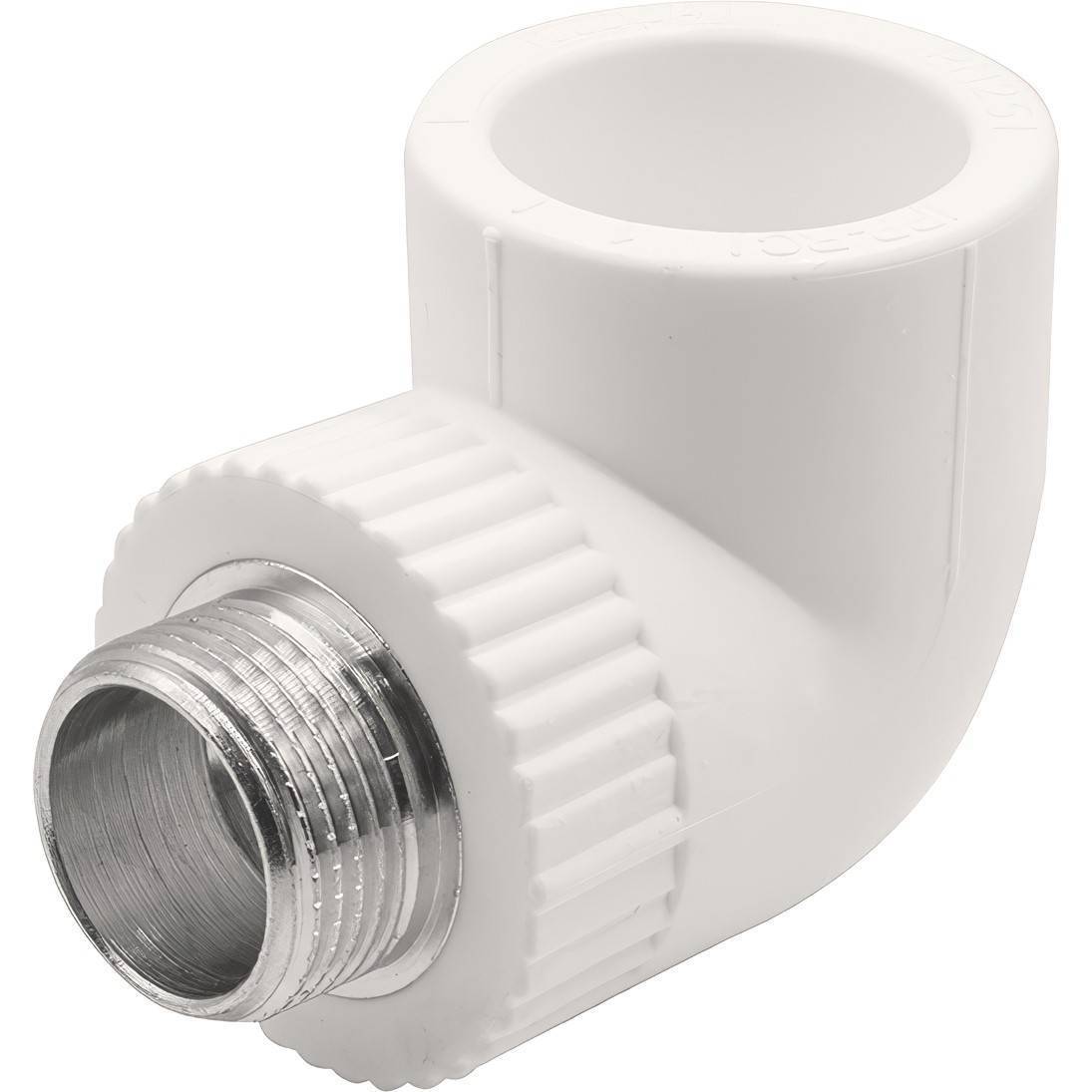 Угольник комбинированный PP-R THERMOLIGHT 32x3/4 НР белый 1620680