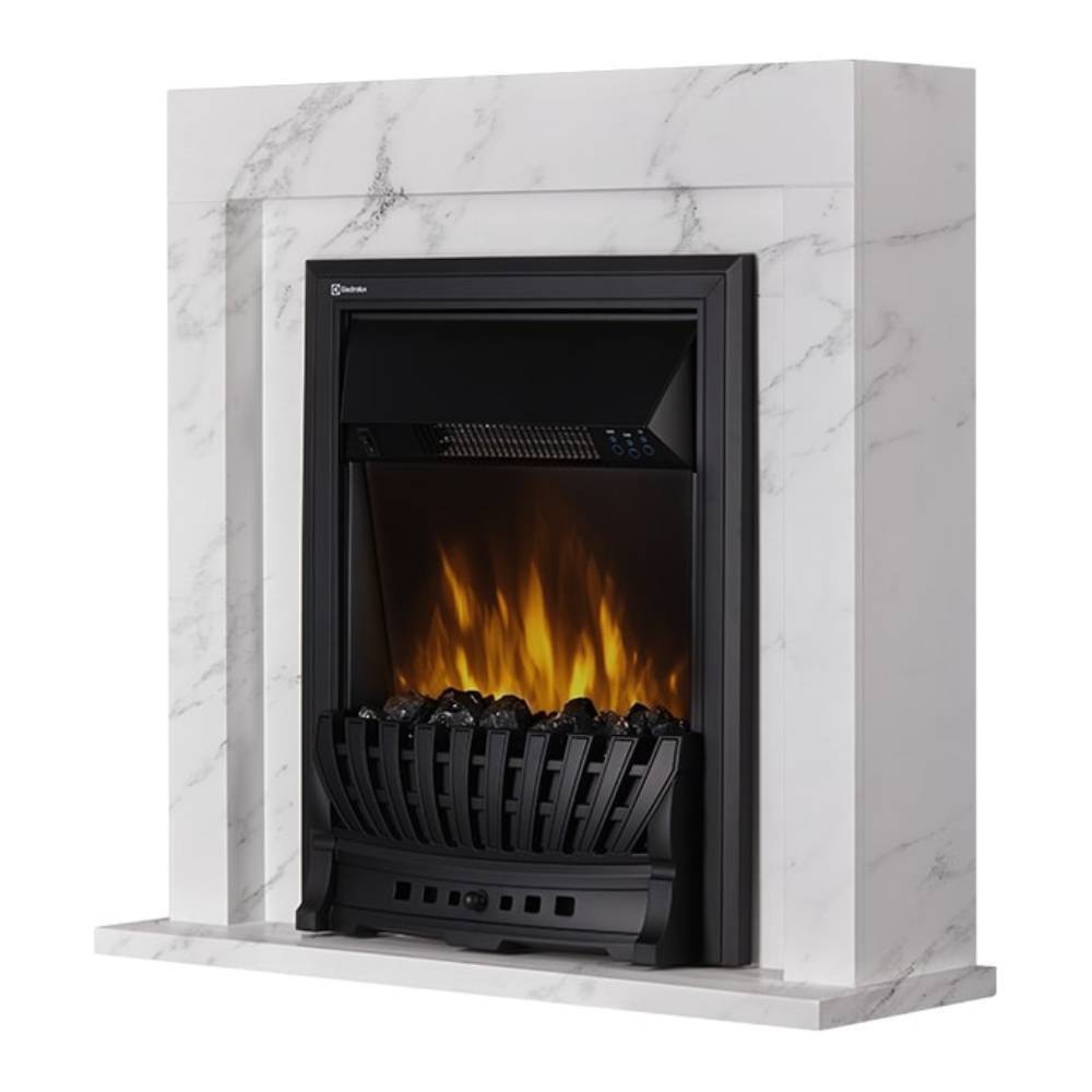Каминокомплект Firelight Simple Classic с очагом Electrolux EFP/P-1020LS белый мрамор НС-1341148