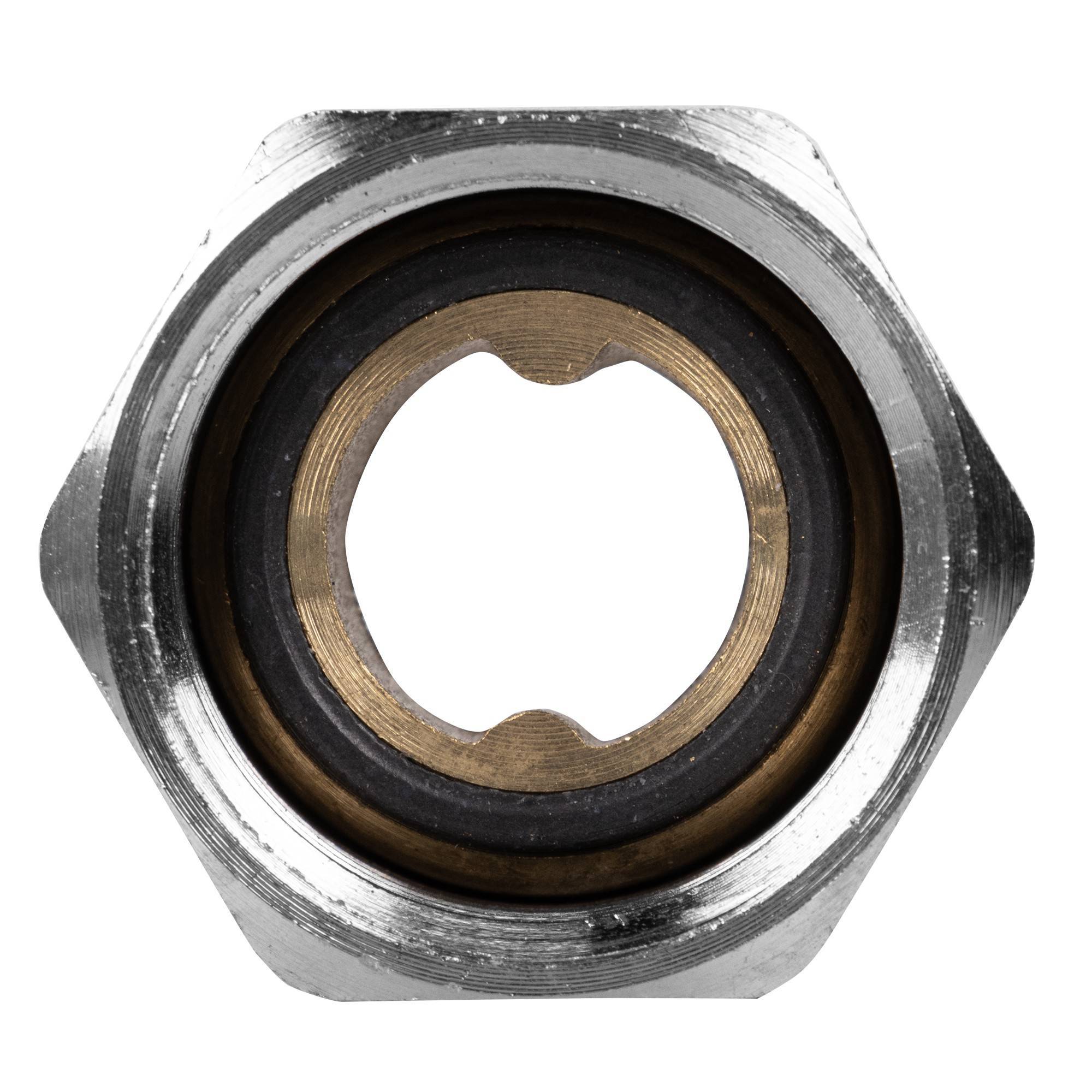 Кран шаровый с аксиальным соединением Royal Thermo 16x1/2 НГ RTE 07.016