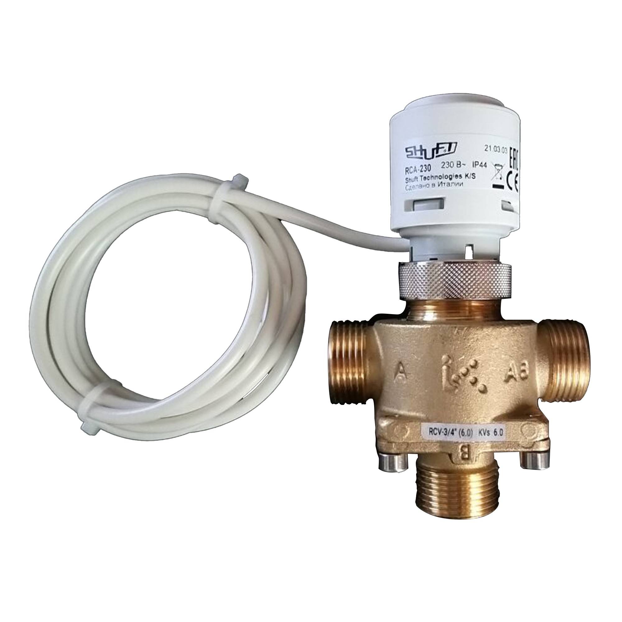 Клапан трехходовой с приводом SHUFT RCVA 1/2 (1.6)-230