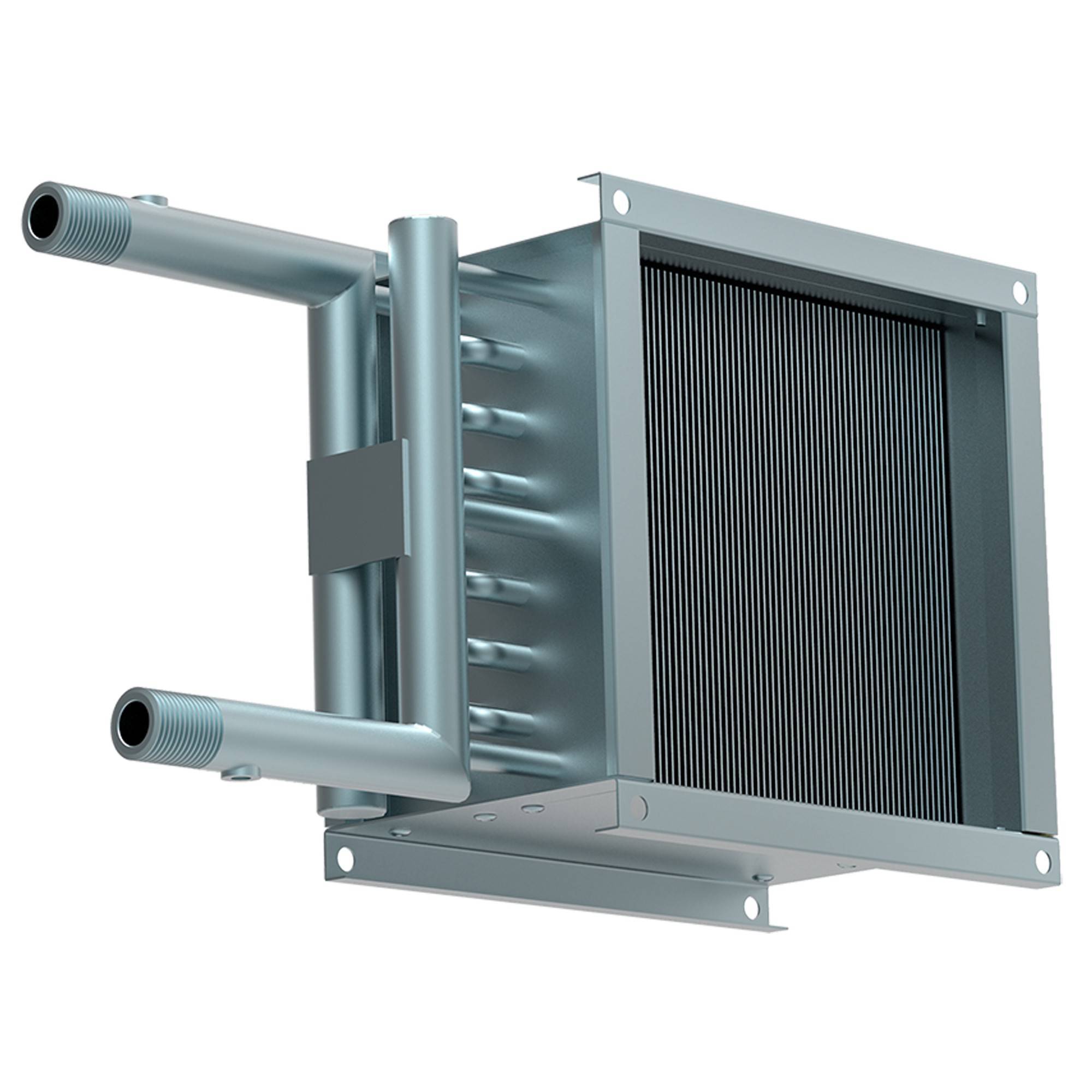 Нагреватель водяной для квадратных каналов SHUFT WHC 200x200-2