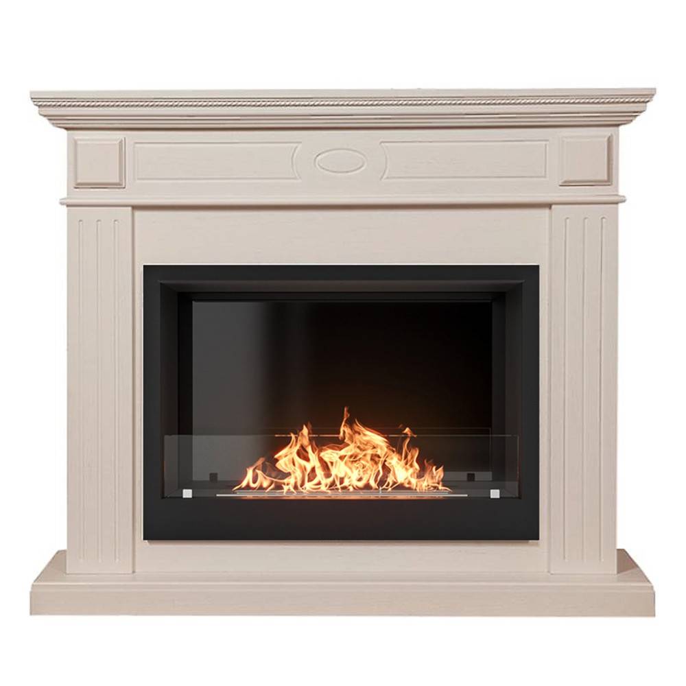 Каминокомплект Firelight Bianco 25 шпон беленый дуб с биокамином BFP/P-2520 1660823