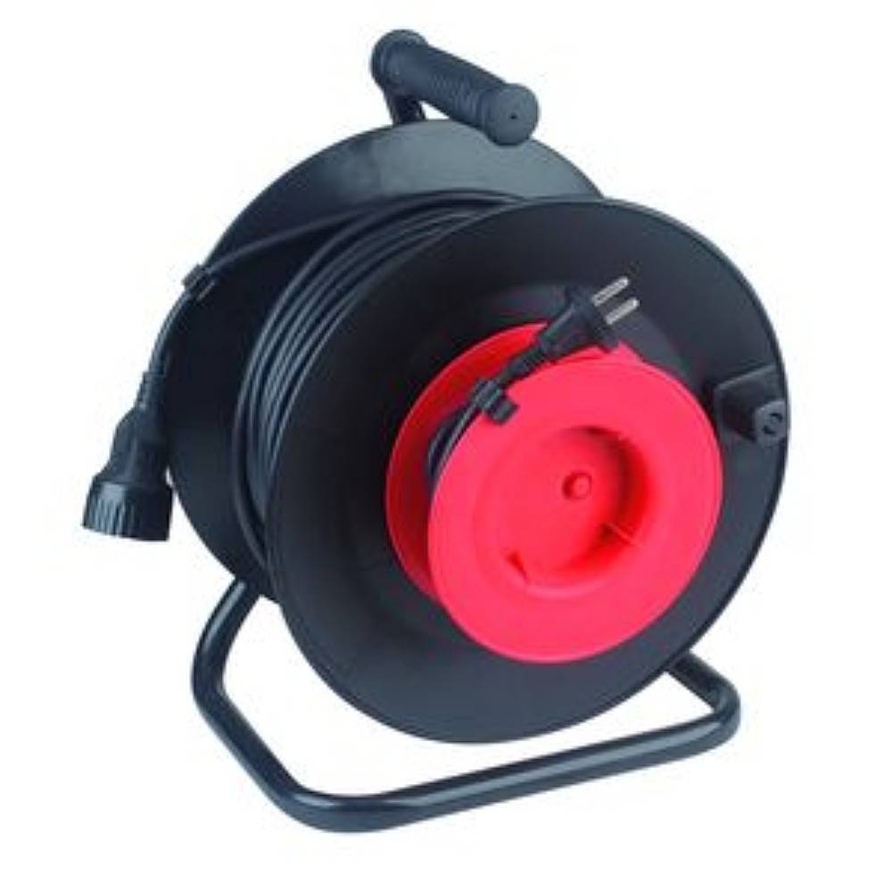 Удлинитель на катушке ЭРА 1 розетка без заземления 30 м 2х1 мм2 RP-1-2x1-30m