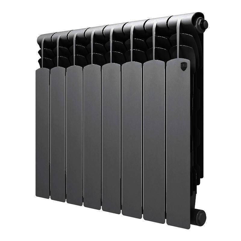 Радиатор биметаллический Royal Thermo Revolution Bimetall 500 2.0 8 секций Noir Sable 1425275