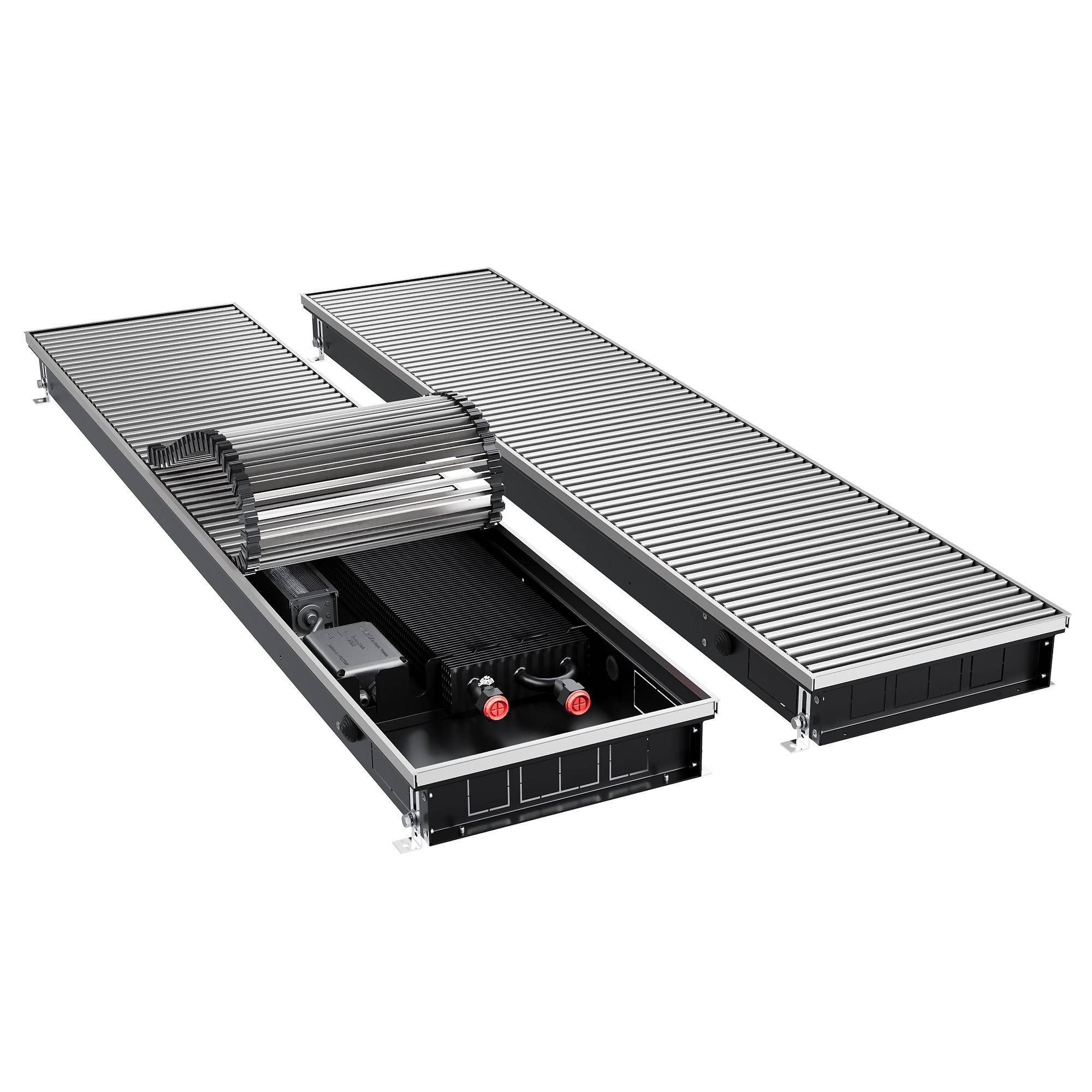 Конвектор внутрипольный Royal Thermo ATRIUM TURBO 80x300x2400 мм инверторный алюминий ATRIUM TURBO-80/300/2400-DG-U-NA