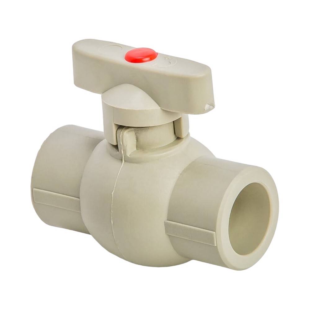 Кран шаровой полипропиленовый Lammin PPR Эко 25 мм серый LM.PPR.BV.E.25.G