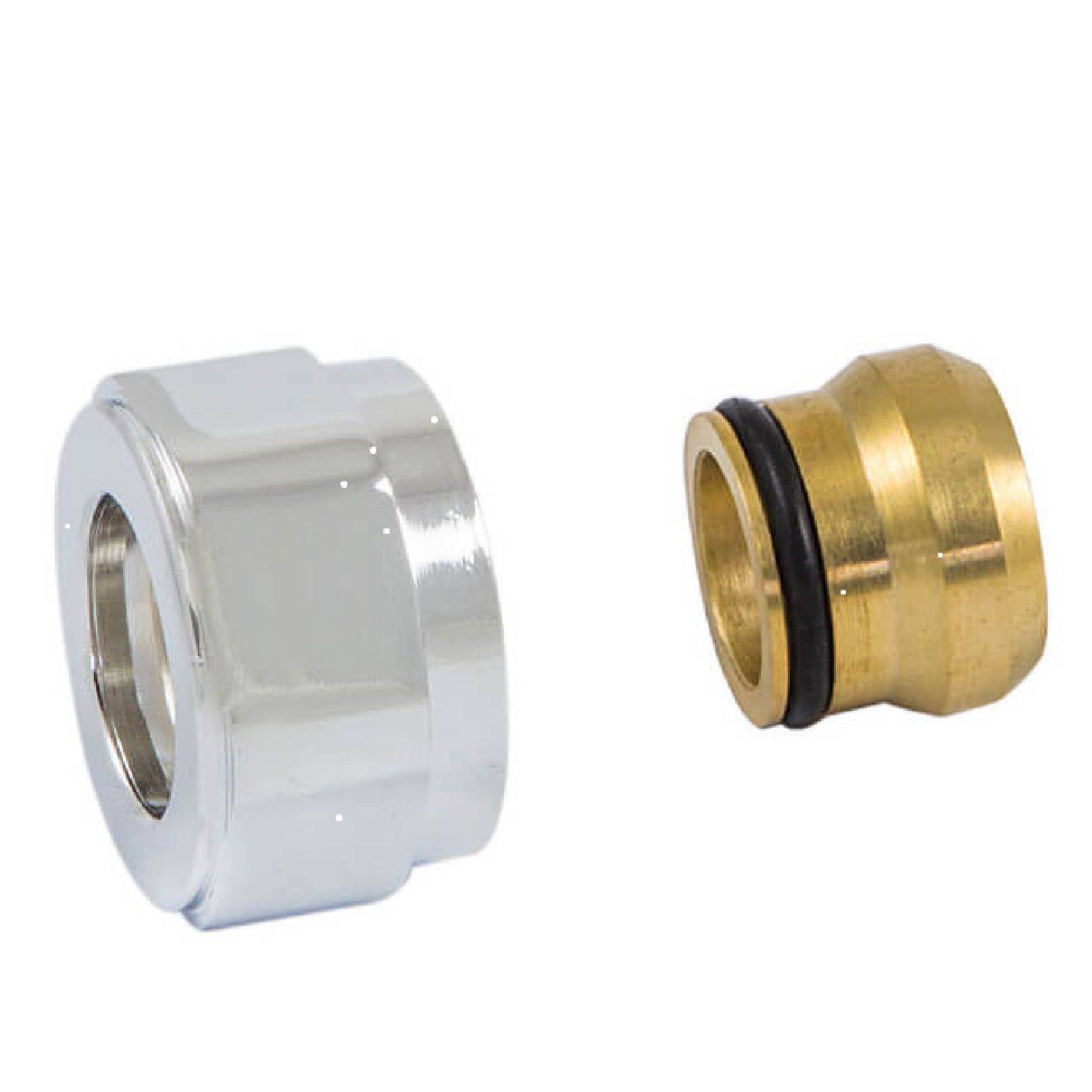 Соединение резьбовое Schlosser для медных труб 22x1.5 x 15 мм хром 602500001