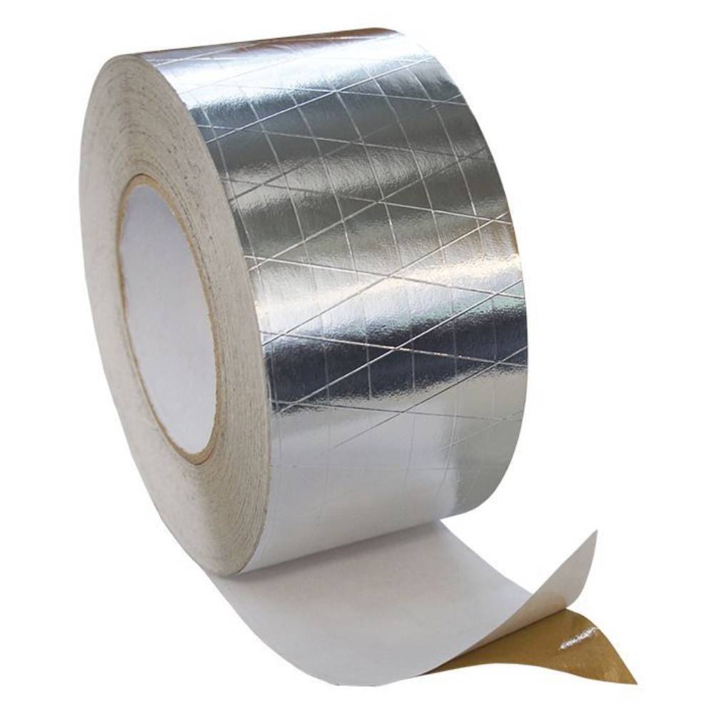 Лента алюминиевая армированная самоклеящаяся ST 50 мм х 40 м НС-1271408