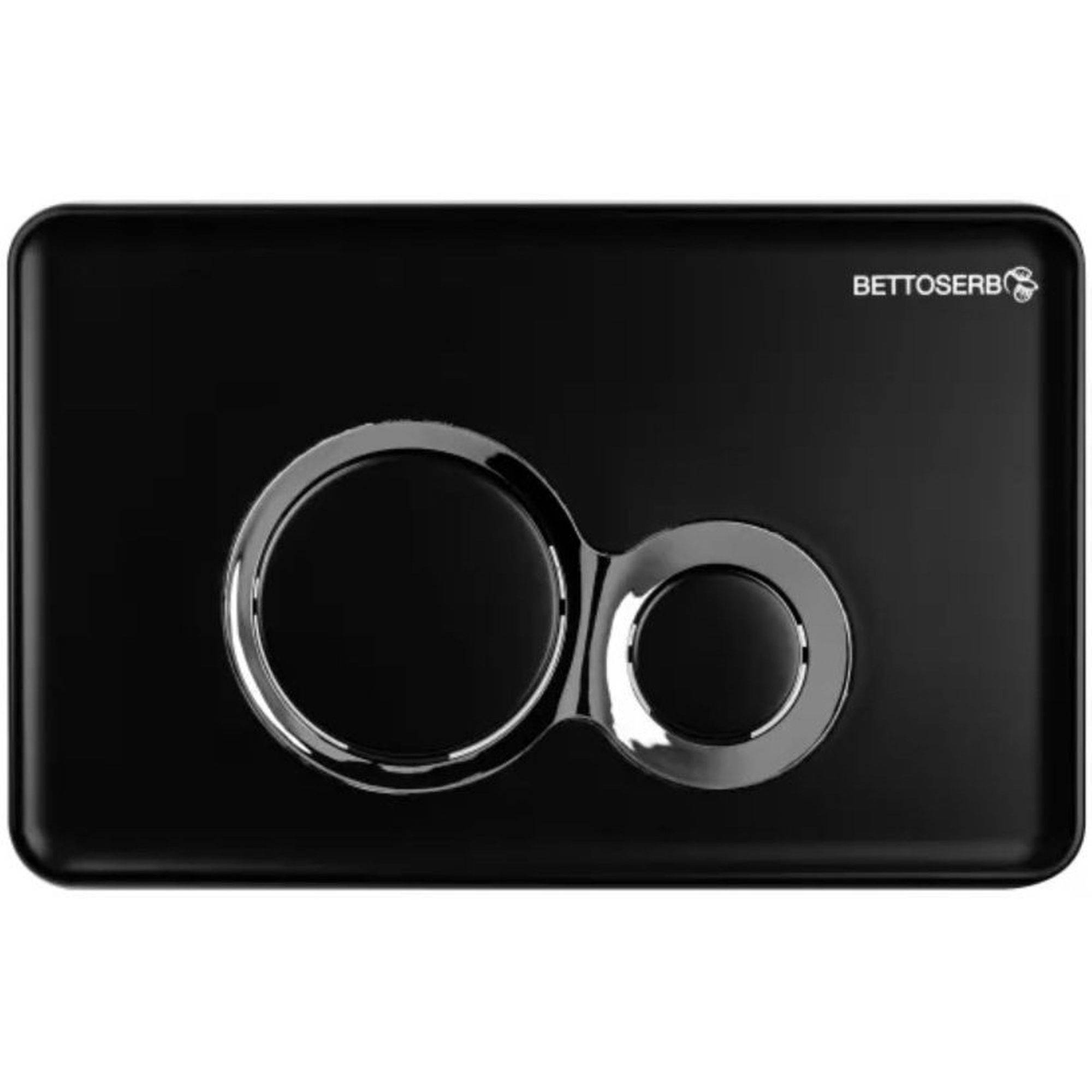 Система инсталляции для унитаза Bettoserb Sava Free Standing с клавишей смыва черный матовый/хром глянец 1637774