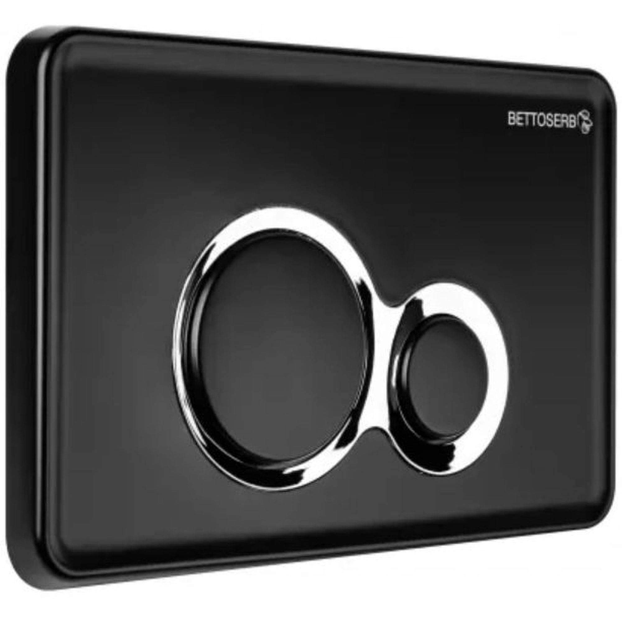 Система инсталляции для унитаза Bettoserb Sava Free Standing с клавишей смыва черный матовый/хром глянец 1637774