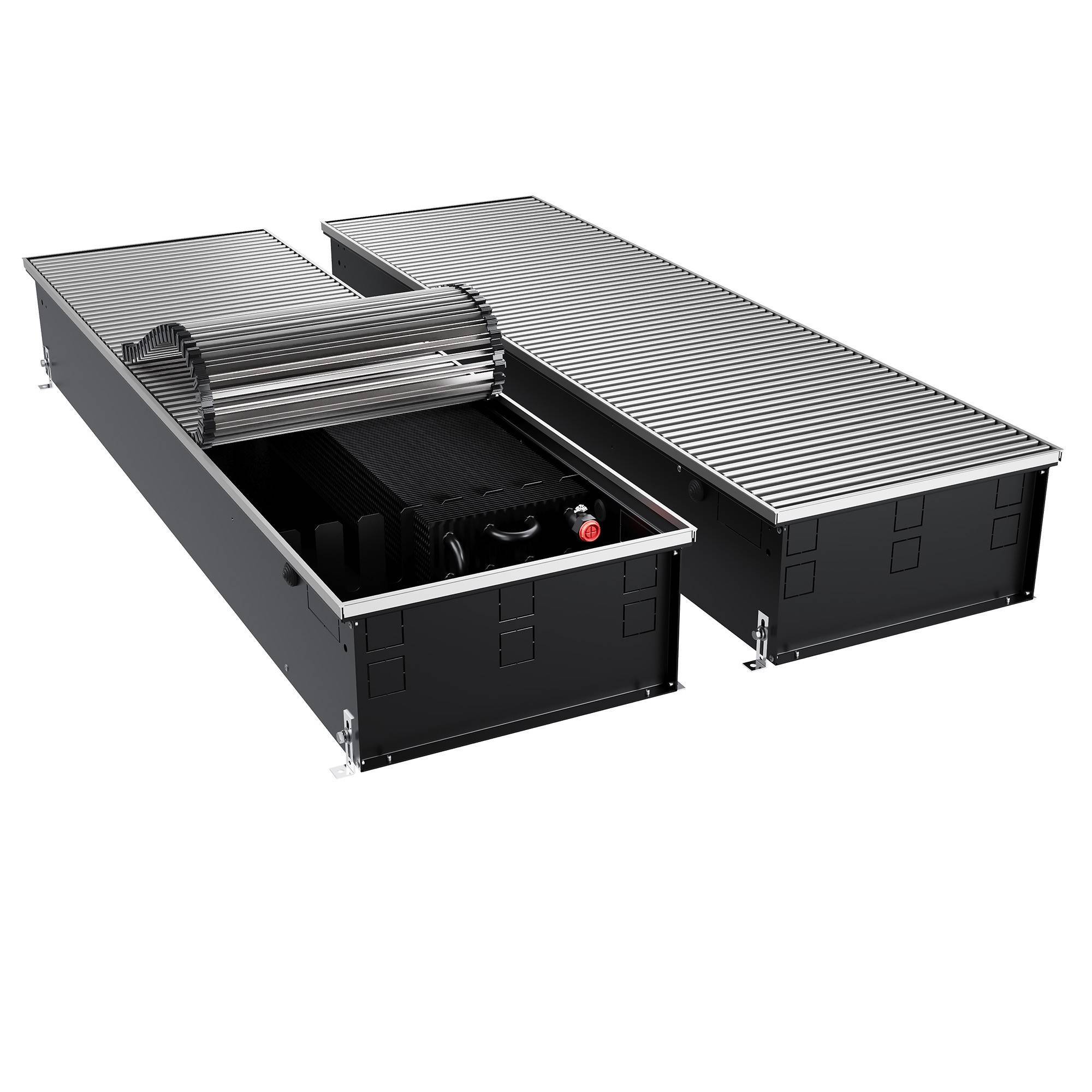 Конвектор внутрипольный Royal Thermo ATRIUM TURBO 190x400x1600 мм с вентилятором алюминий 1665141