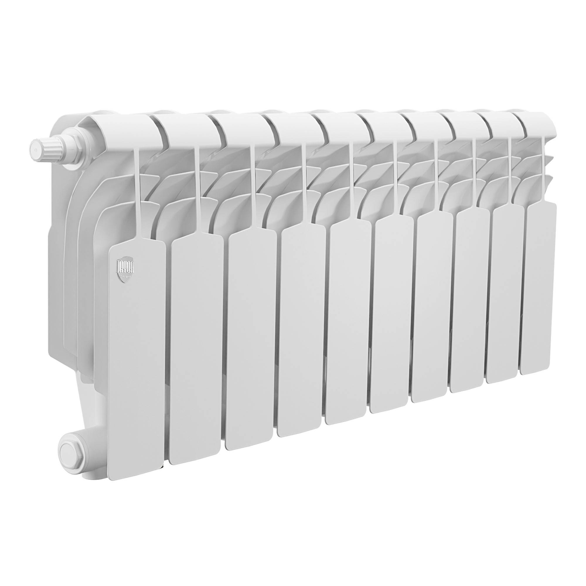 Радиатор биметаллический Royal Thermo Vittoria Super 300 VDL80 10 секций нижнее подключение 1506375