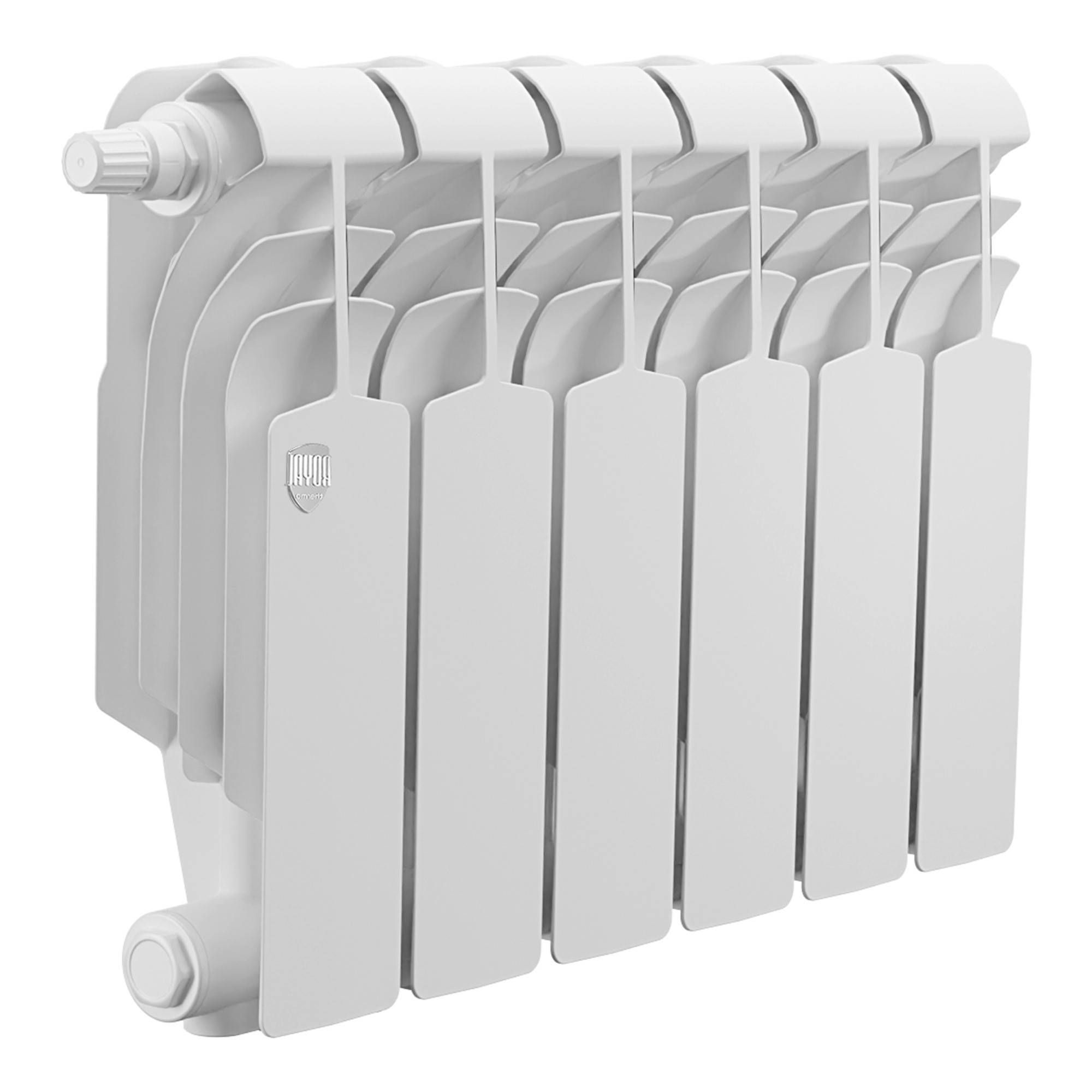 Биметаллический радиатор Royal Thermo Vittoria Super 300 VDL80 6 секций нижнее подключение НС-1506383