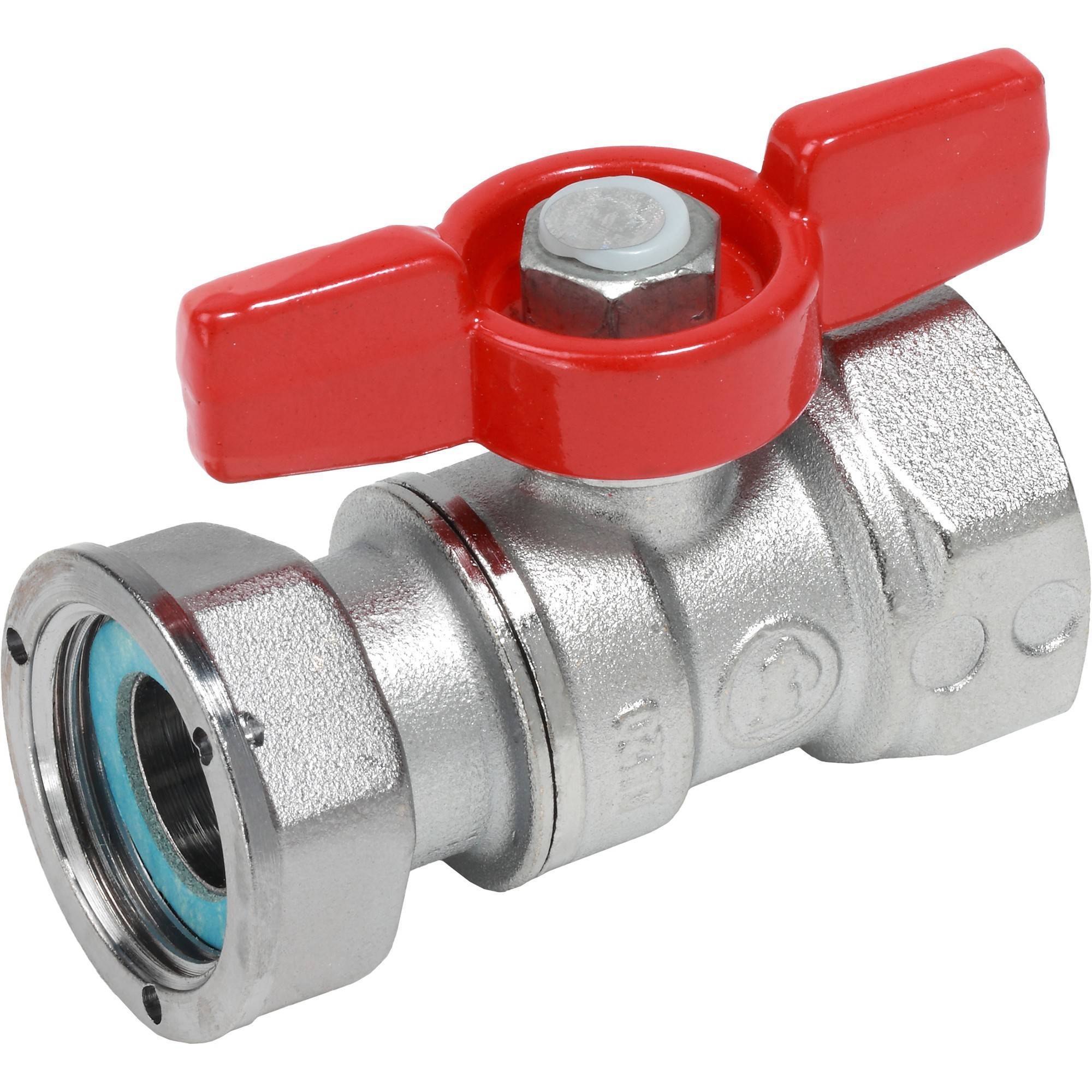 Кран шаровой Giacomini 3/4x3/4 ВВ с накидной гайкой бабочка R251PX004