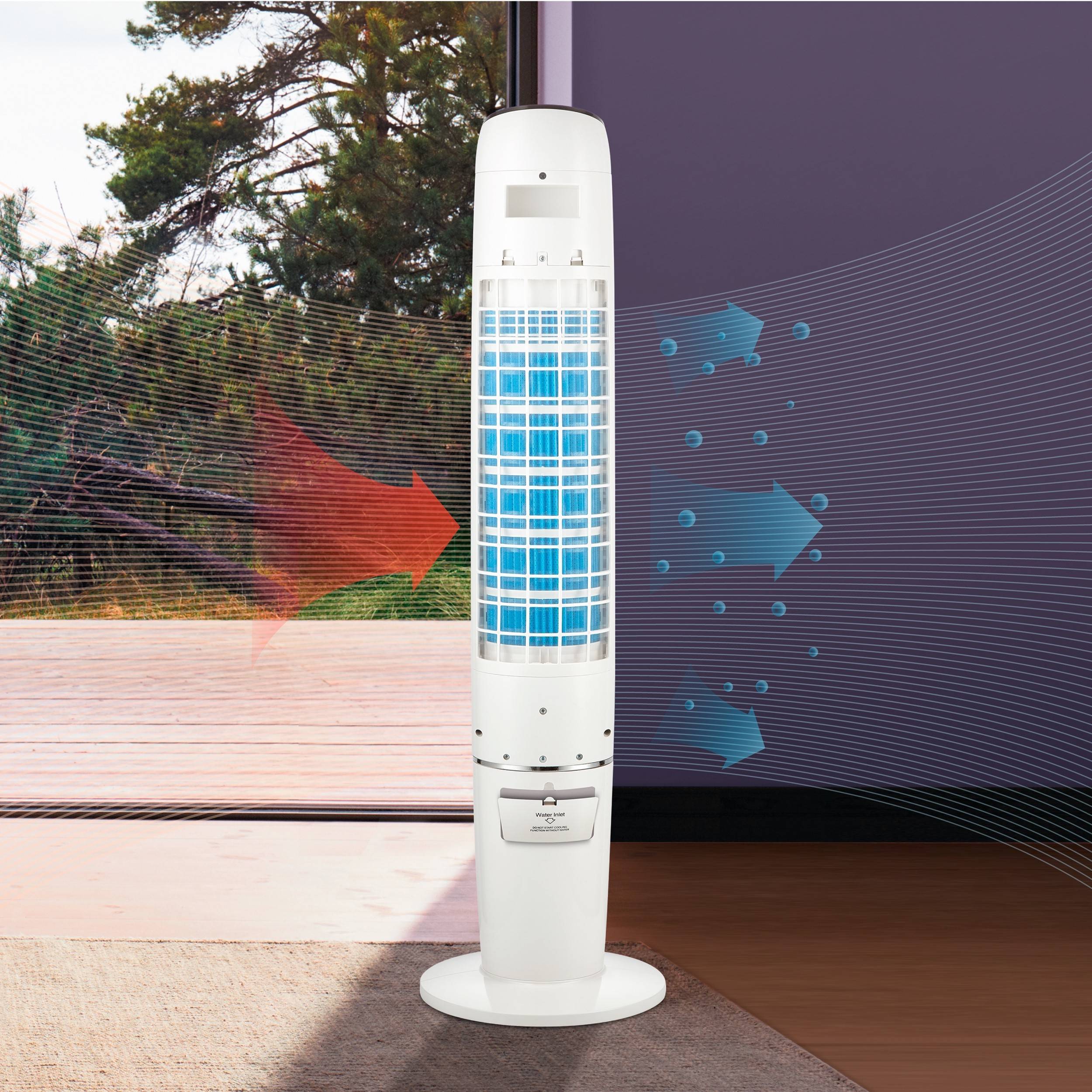 Вентилятор колонный с увлажнением Electrolux EFC-77W