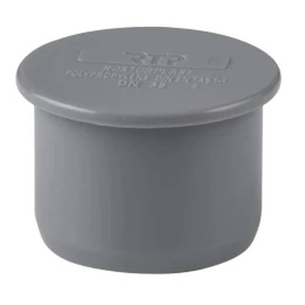 Заглушка канализационная RTP 40 мм серая 36298