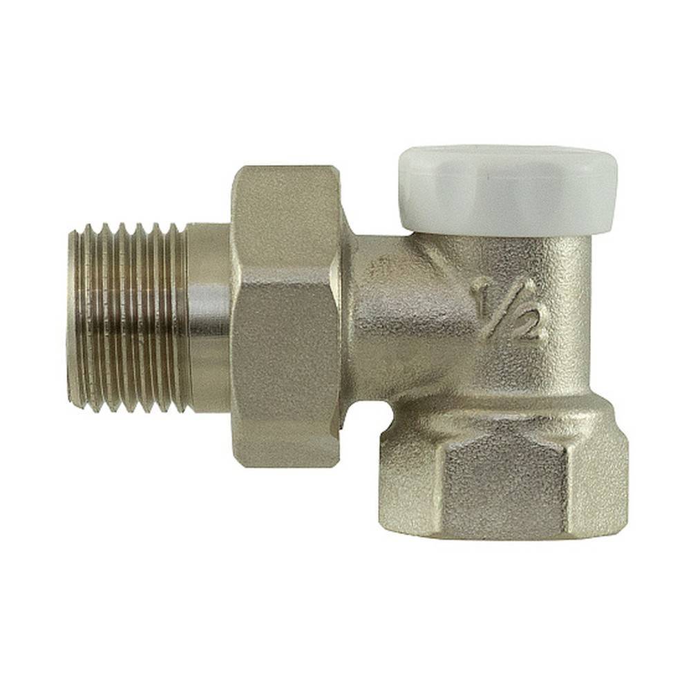 Клапан запорный для радиатора CTM ТЕРМО угловой 1/2 CARAVL12