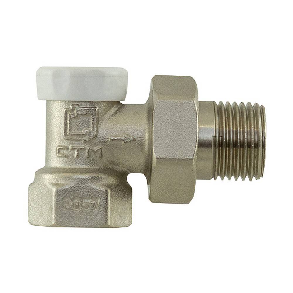 Клапан запорный для радиатора CTM ТЕРМО угловой 1/2 CARAVL12