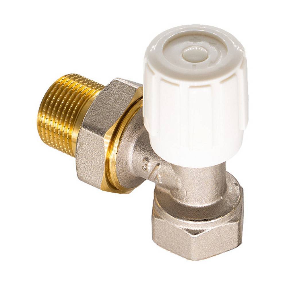 Клапан регулирующий для радиатора CTM ТЕРМО ручной угловой 1/2 CARAVH12