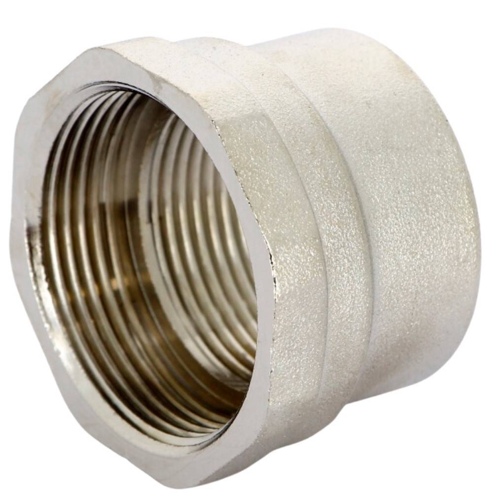 Муфта переходная Uni-Fitt 1x3/4 ВР-ВР никелированная латунная НС-1513124