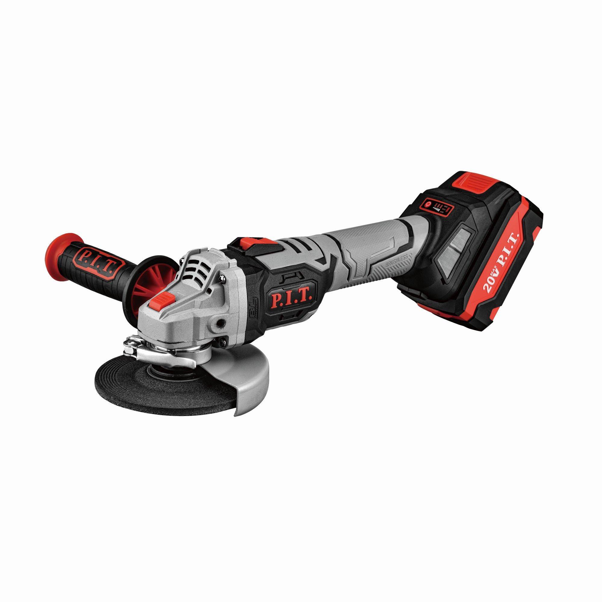 Аккумуляторная угловая шлифмашина P.I.T. PWS20H-125B/1 125 мм 20 В 1х4.0 Ач бесщеточная PWS20H-125B/1