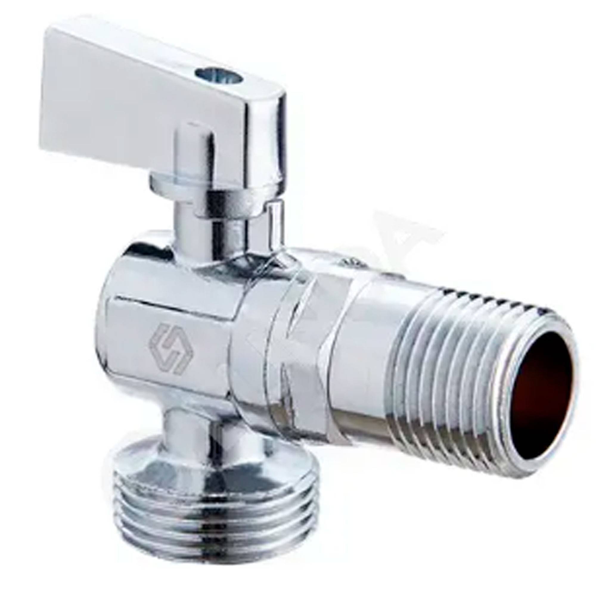 Кран сантехнический MVI 1/2 x 1/2 нар.-нар. угловой BV.463.04