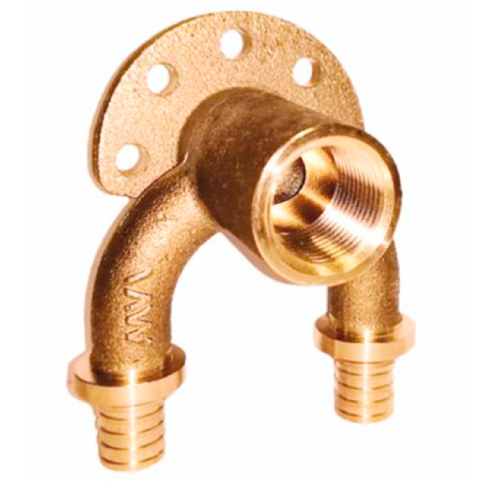 Колено двойное настенное MVI 16x1/2x16 мм BL.522.04