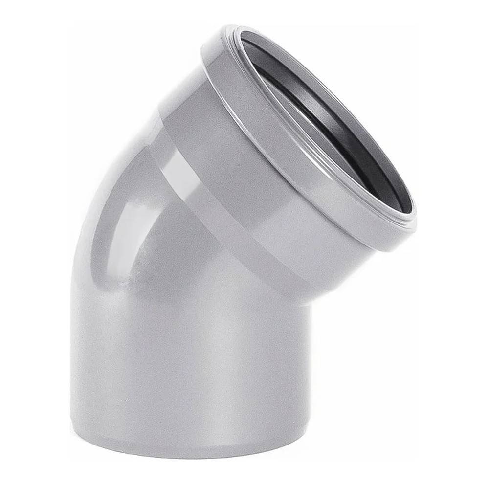 Отвод для внутренней канализации ХЕМКОР НПВХ 110 мм 15° 1455288