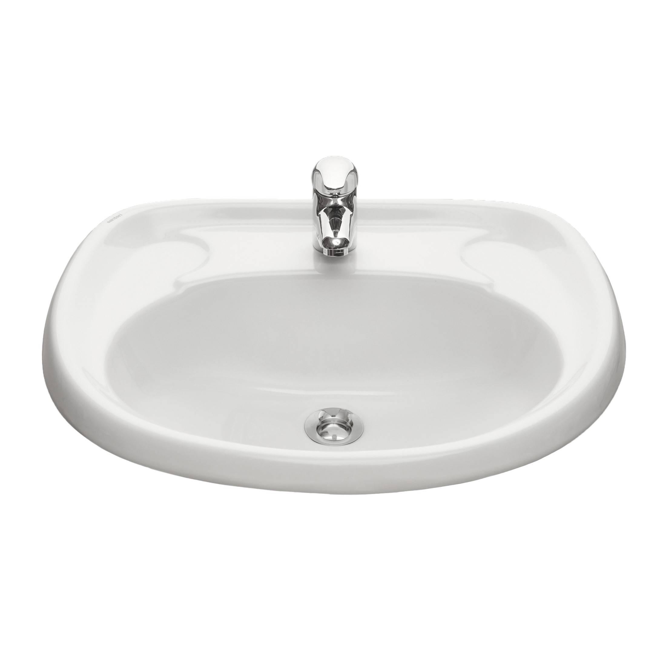 Умывальник Santeri Воротынск 50 500x410 мм без перелива с пьедесталом 1.3101.1.S00.10B.0