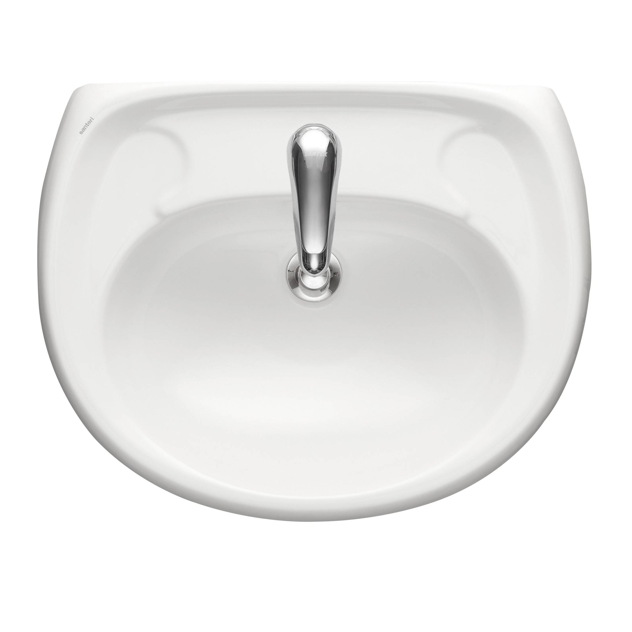 Умывальник Santeri Воротынск 50 500x410 мм без перелива с пьедесталом 1.3101.1.S00.10B.0