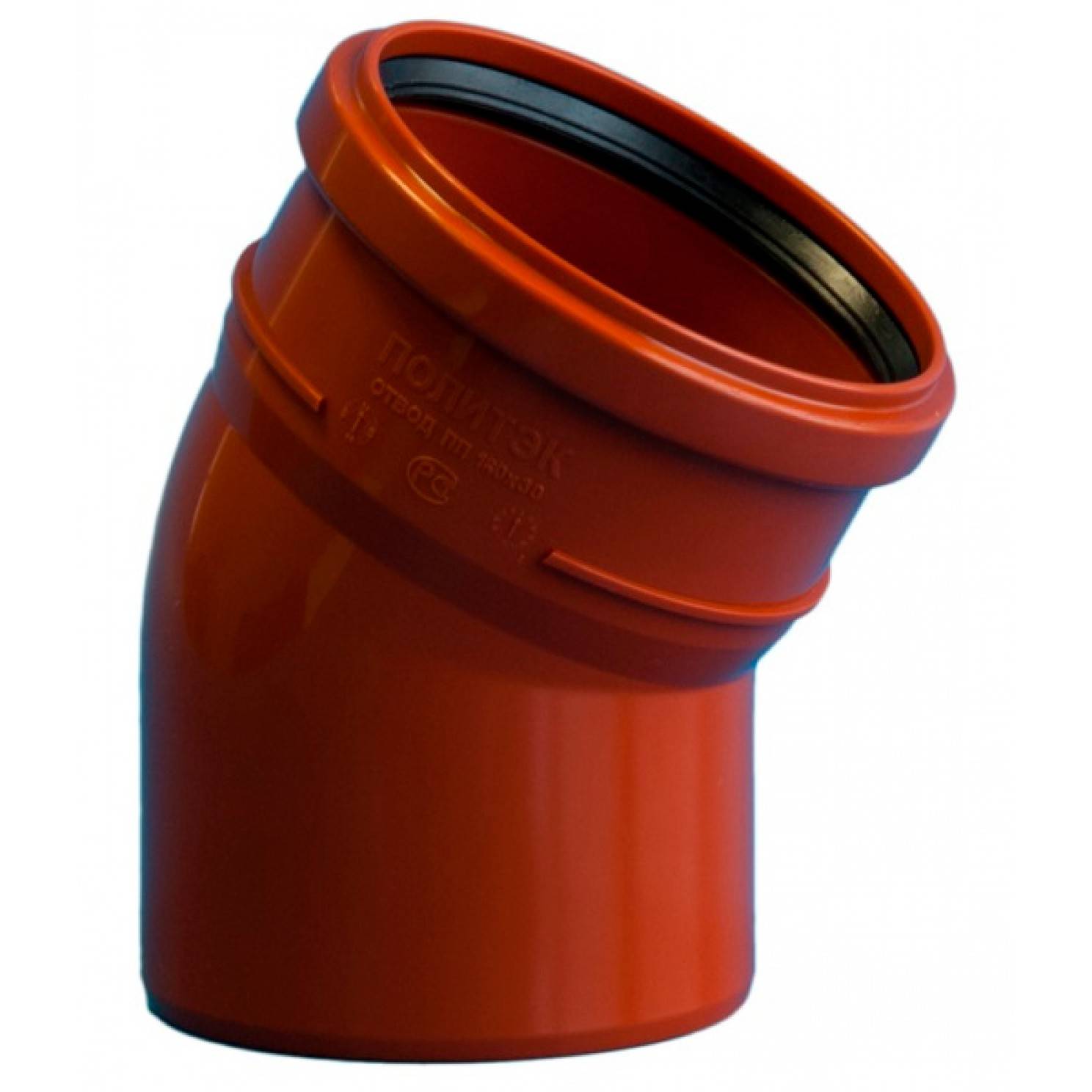 Отвод для наружной канализации Политэк 160/30° 100001630