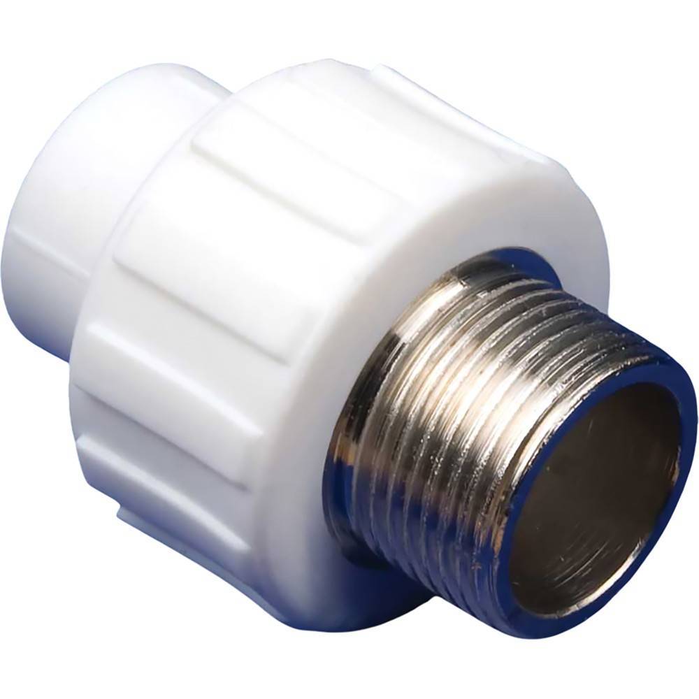 Муфта MeerPlast PPR 32х1 НР белая 1591838