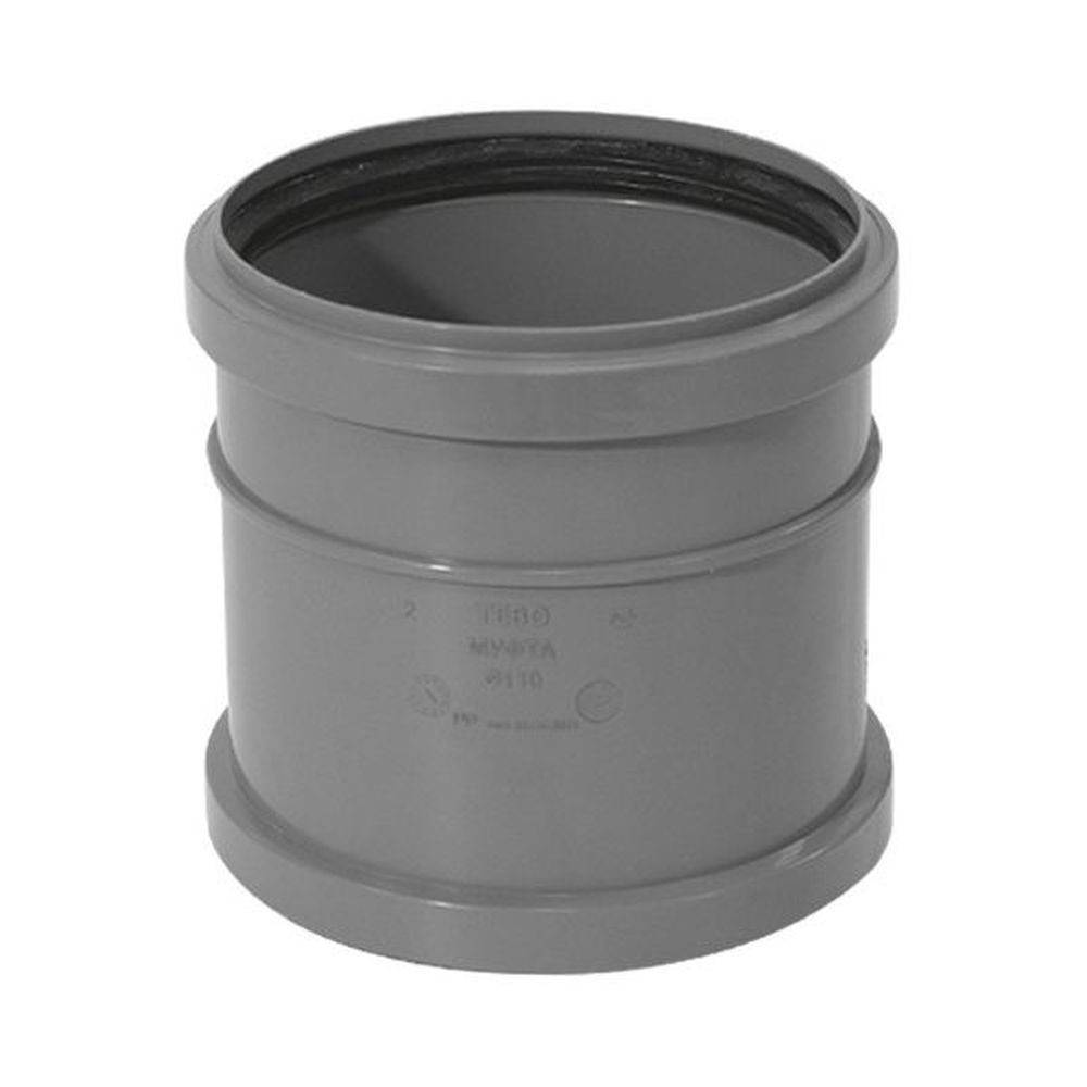 Муфта канализационная ремонтная TEBO 110 мм серая 013020104
