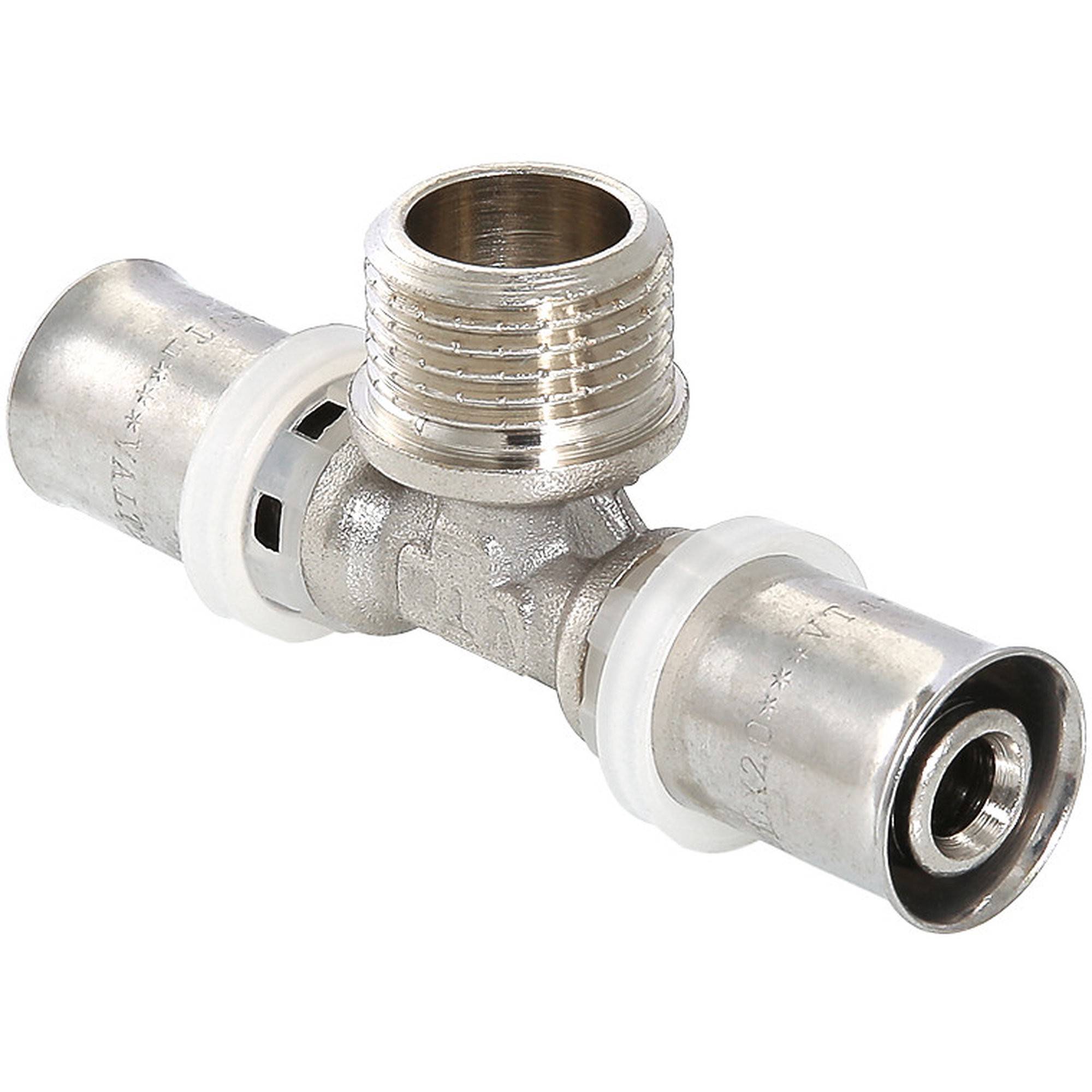 Тройник пресс VALTEC 20х3/4х20 мм НР VTm.233.N.200520