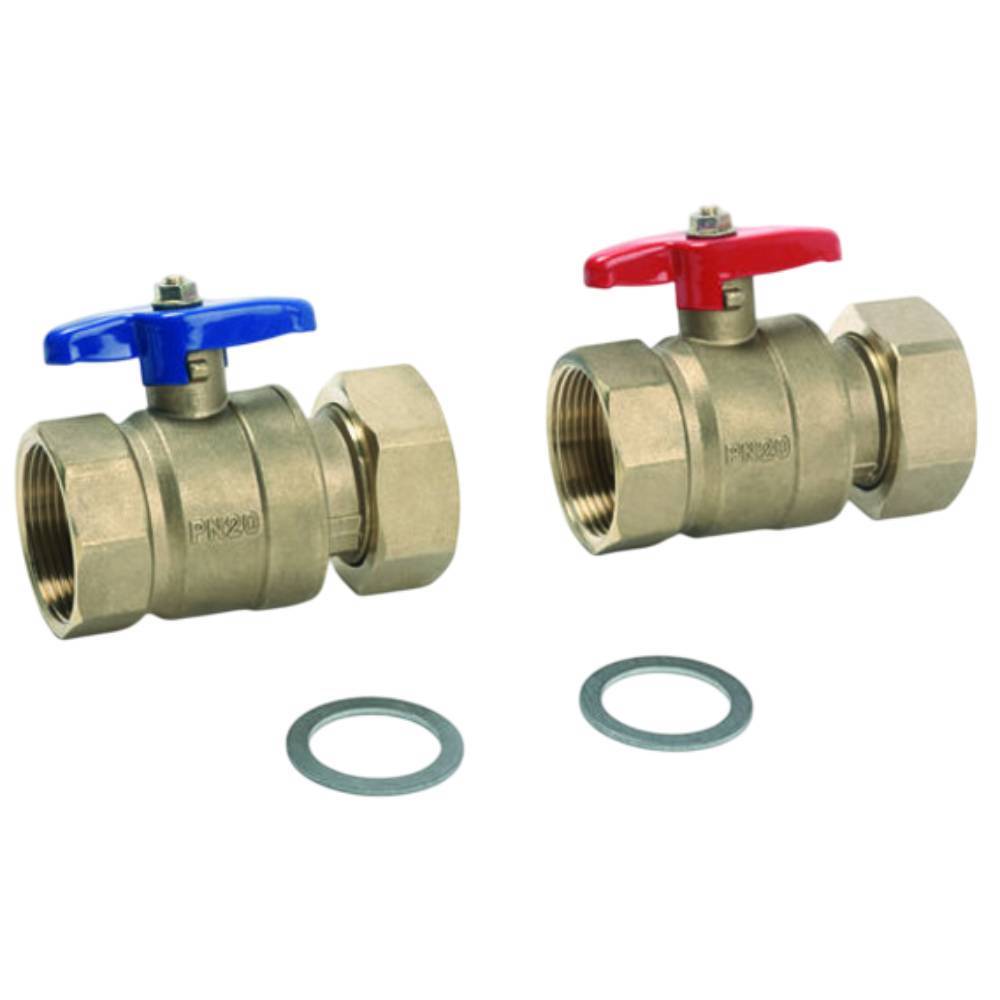 Комплект шаровых кранов REHAU 1 1/4 для промышленного коллектора 2 шт 12163941001