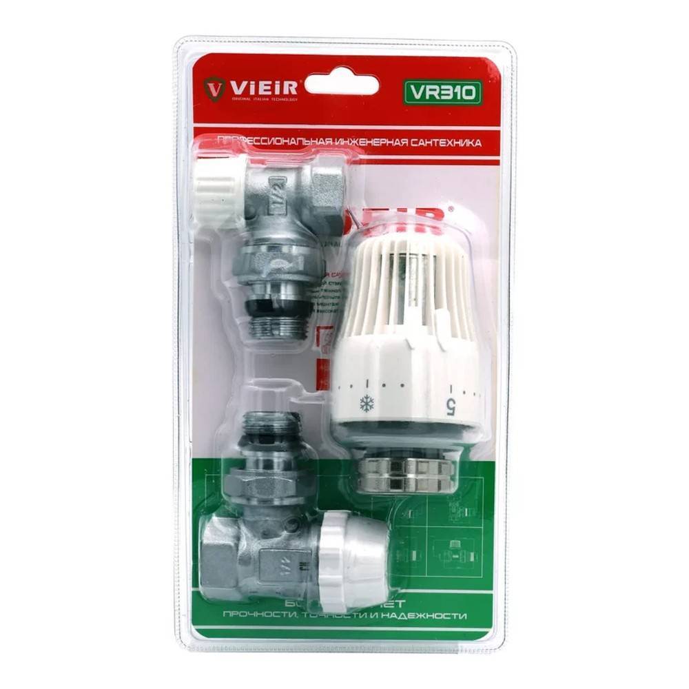 Комплект терморегулирующий угловой Vieir 1/2 VR310