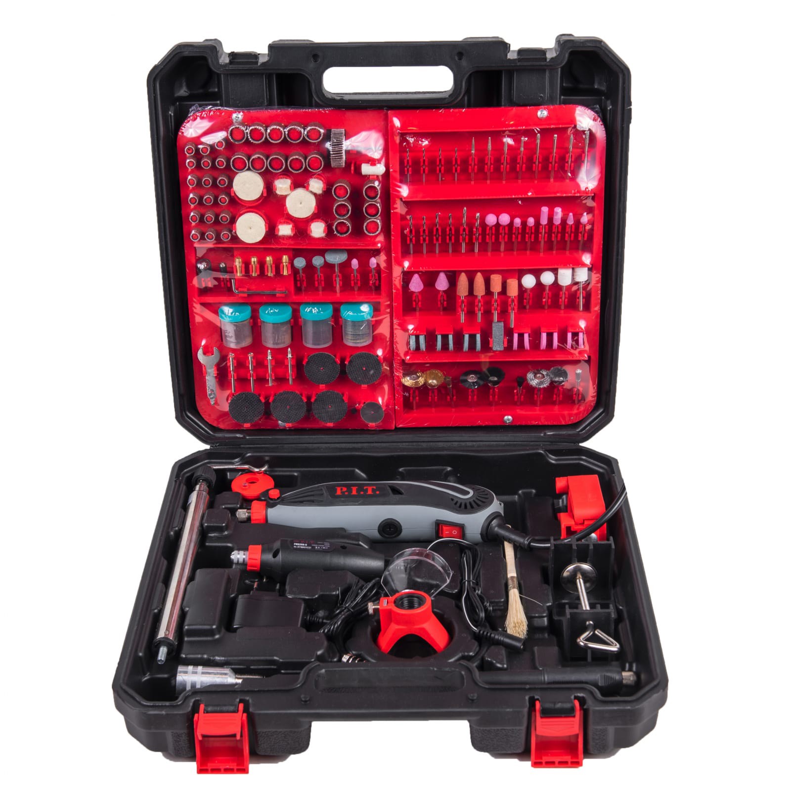 Гравер электрический P.I.T. МАСТЕР PMG200-C1 150 Вт с набором аксессуаров 350 шт. PMG200-C1