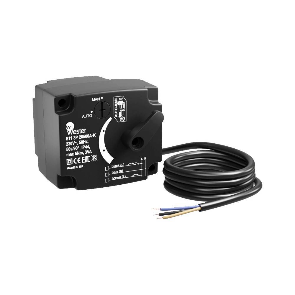 Электропривод Wester S11 3P 20500A-K 230 В 5 Нм 50 сек 20500A-K
